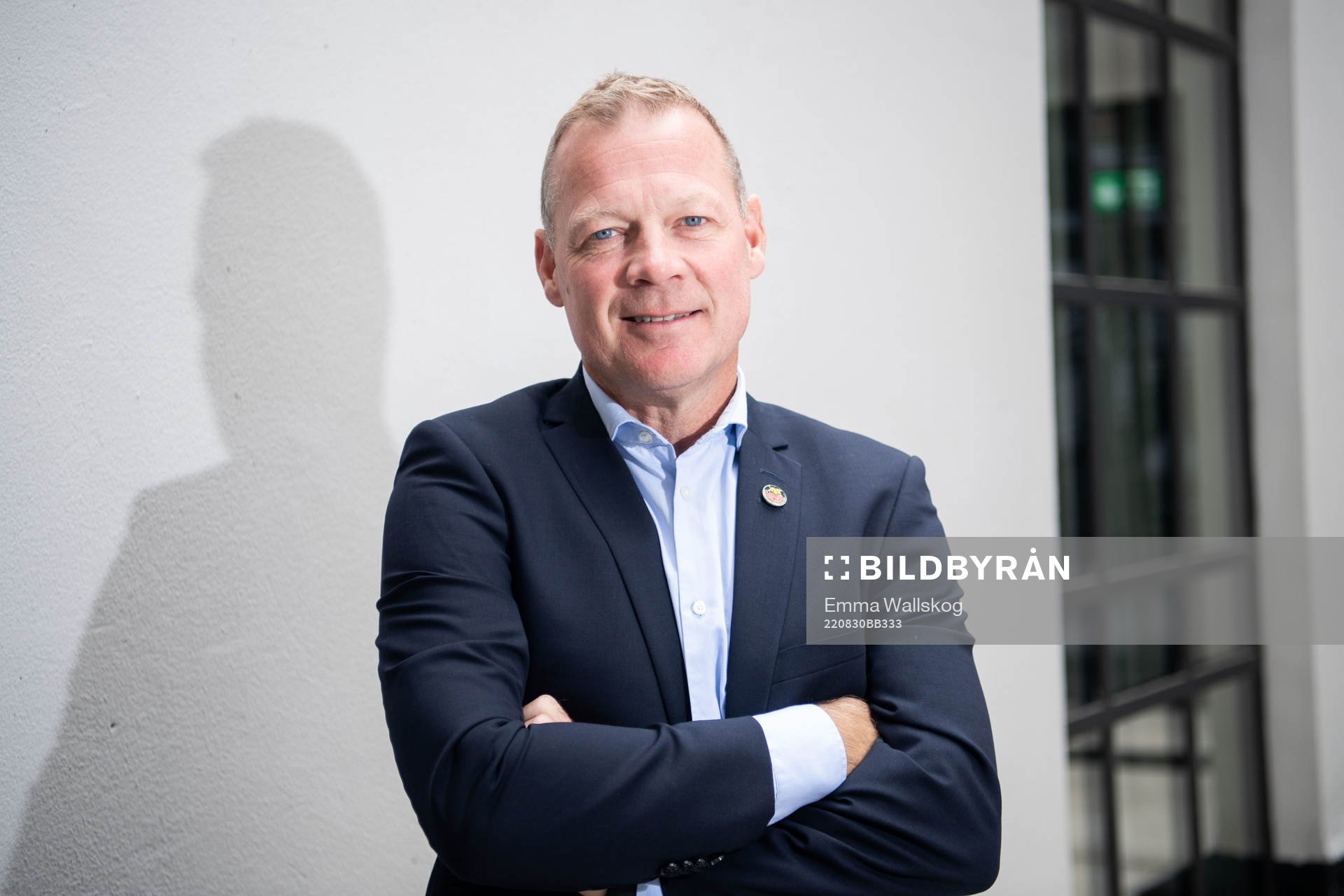 Henrik Stridh, assistant coach of Luleå, poses for portrait