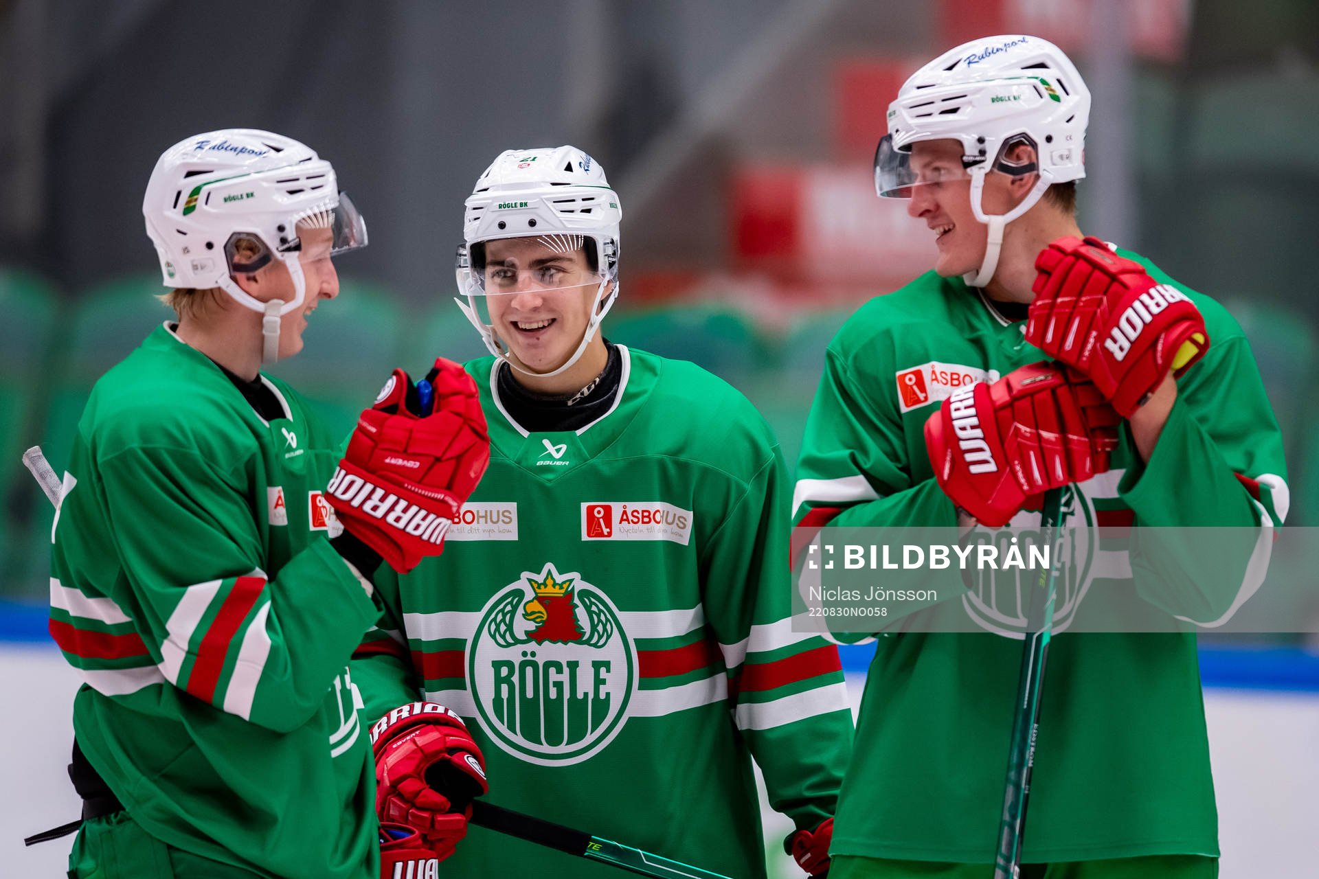 Rögles Adam Engström, Daniel Ljungman och Adam Edström