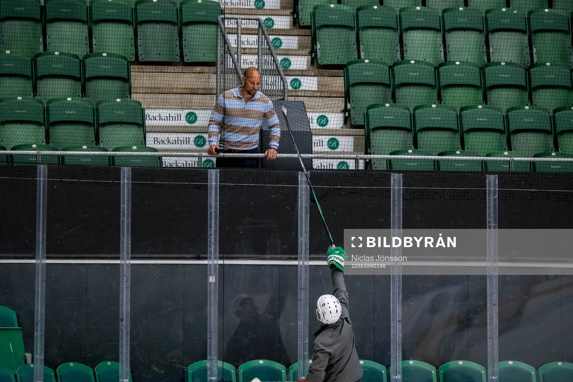 Rögles sportchef Chris Abbott  och tränare Cam Abbott