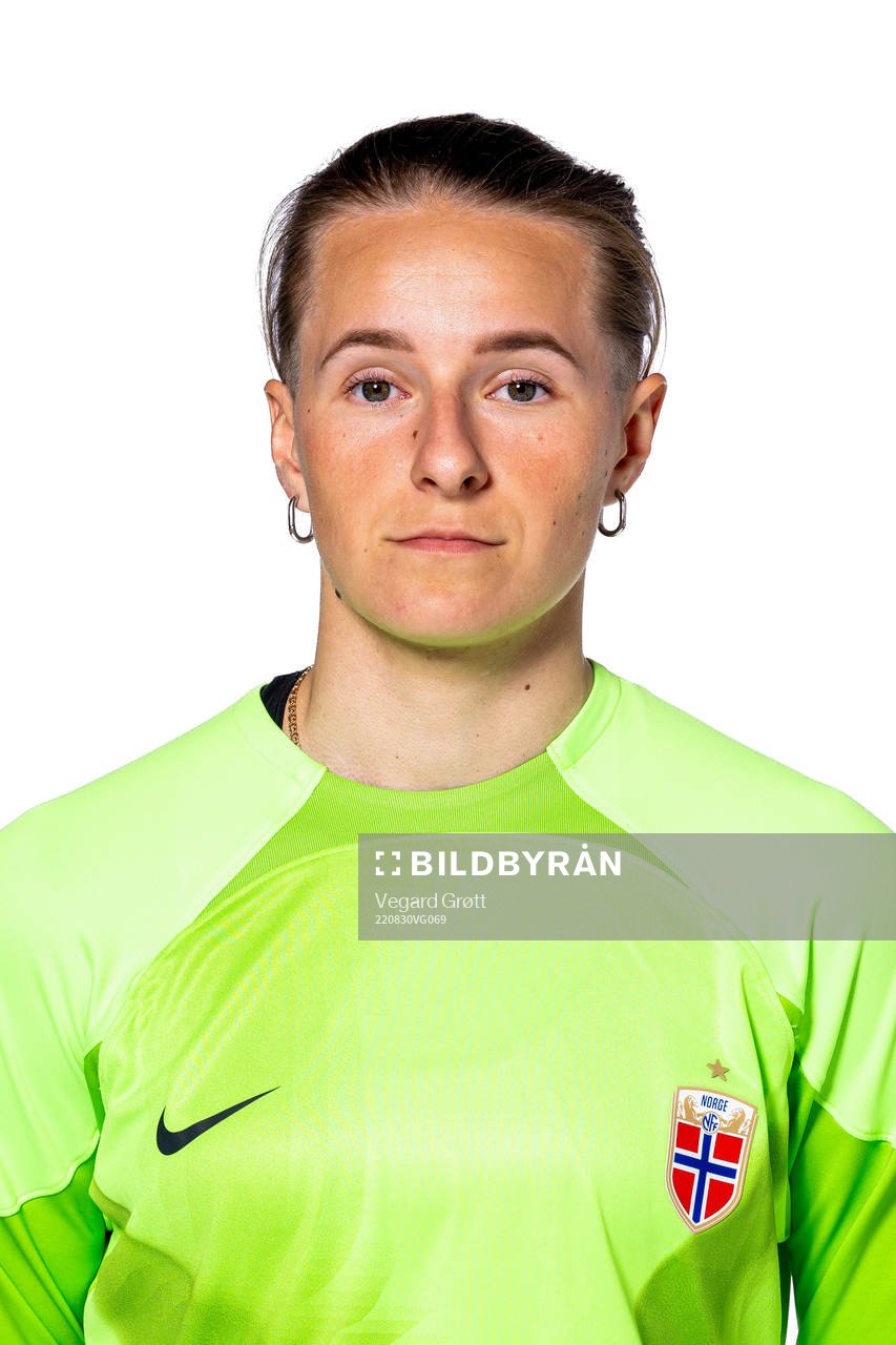 Goalkeeper Rugile Maria Rulyte of the Norwegian women’s