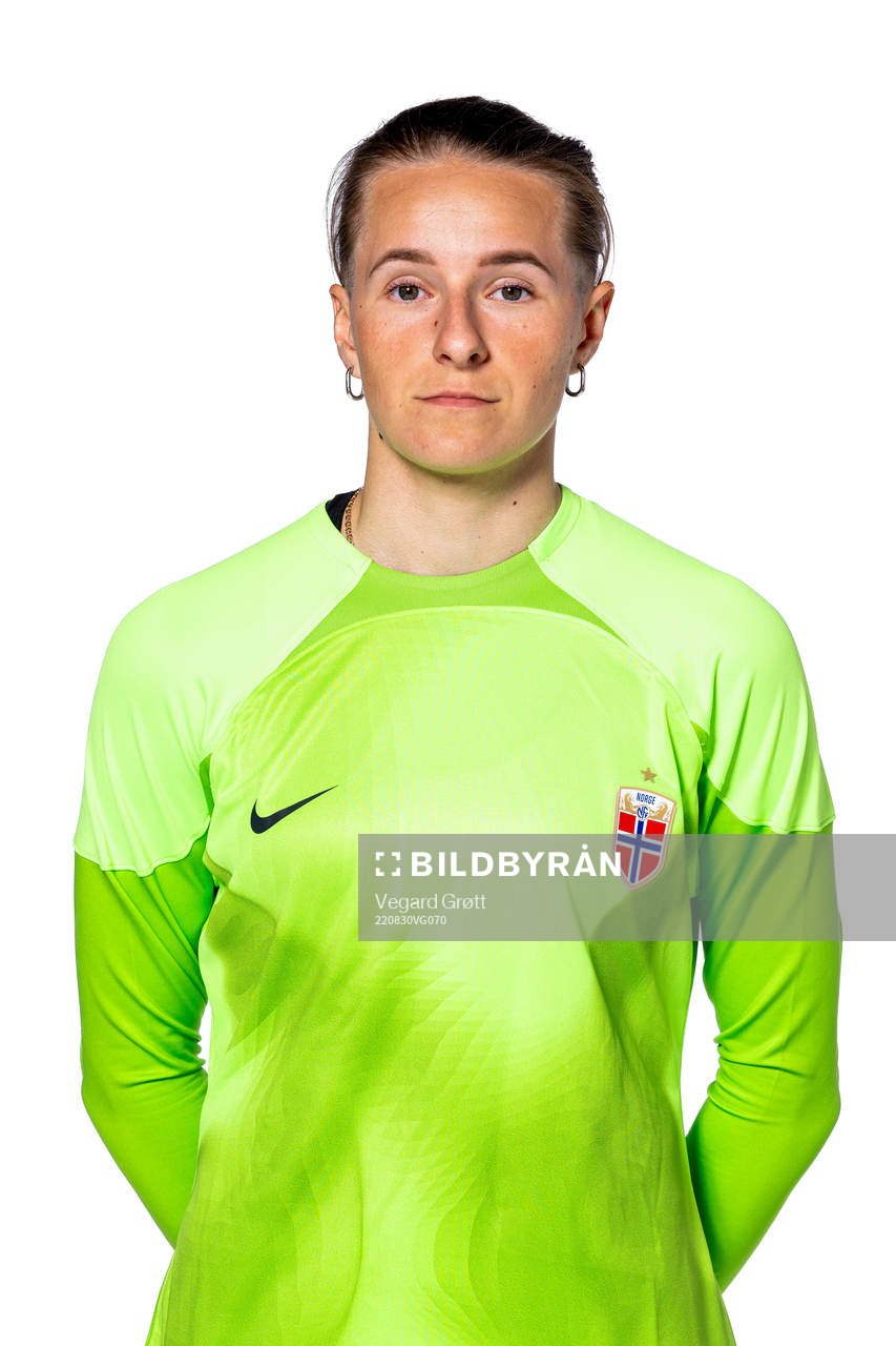 Goalkeeper Rugile Maria Rulyte of the Norwegian women’s