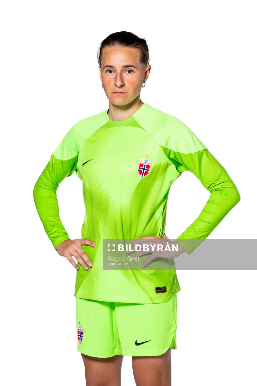 Goalkeeper Rugile Maria Rulyte of the Norwegian women’s