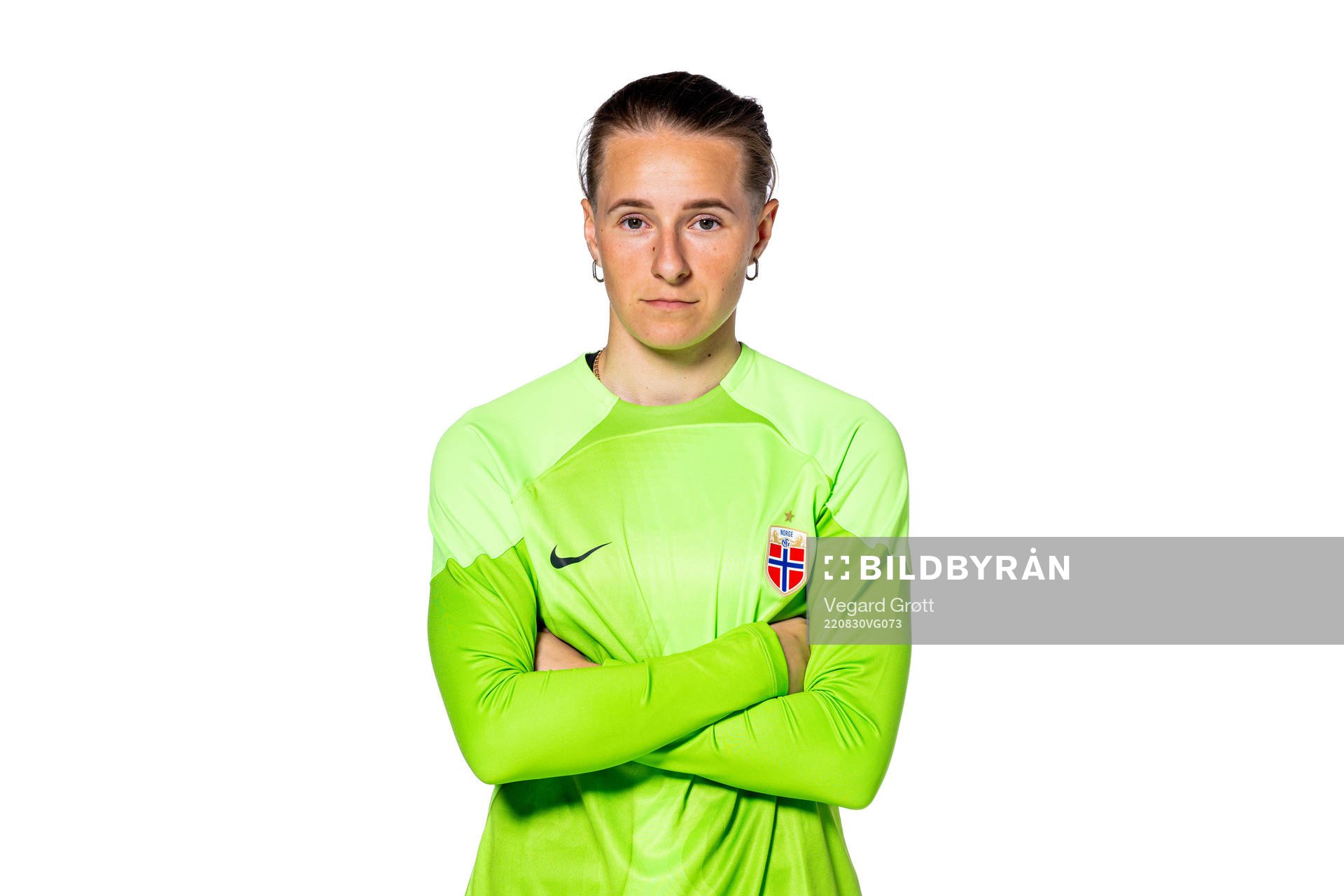 Goalkeeper Rugile Maria Rulyte of the Norwegian women’s