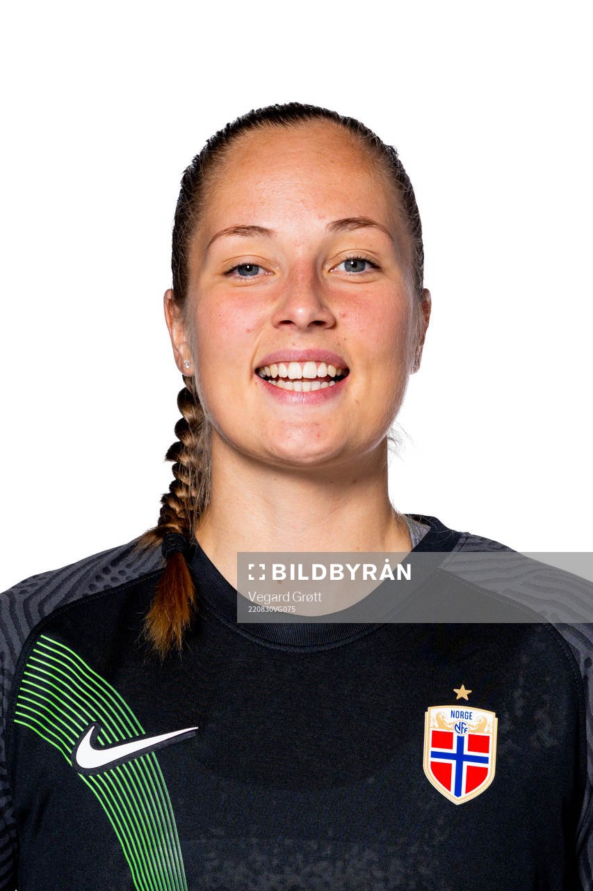 Goalkeeper Aurora Mikalsen of the Norwegian women’s