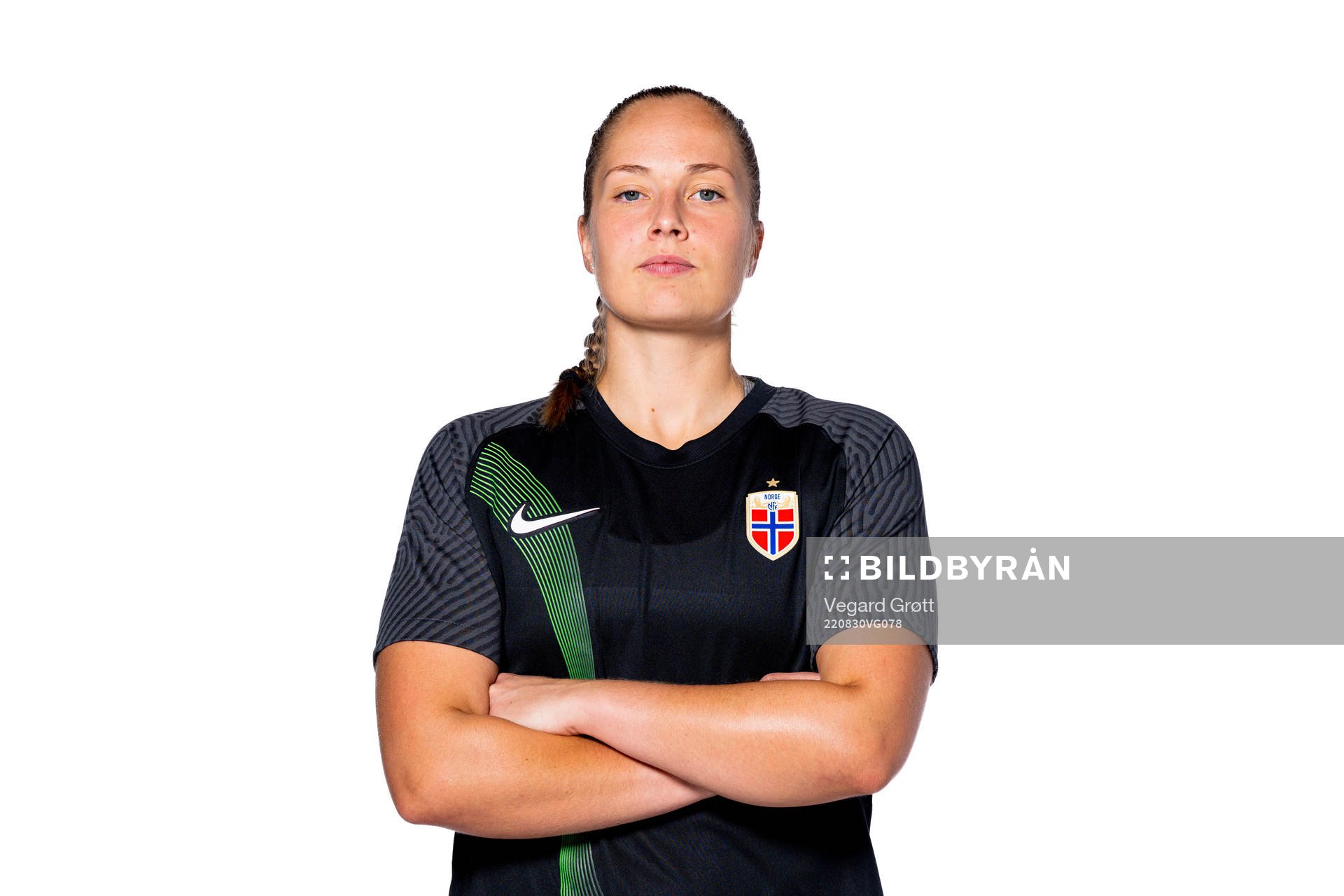 Goalkeeper Aurora Mikalsen of the Norwegian women’s