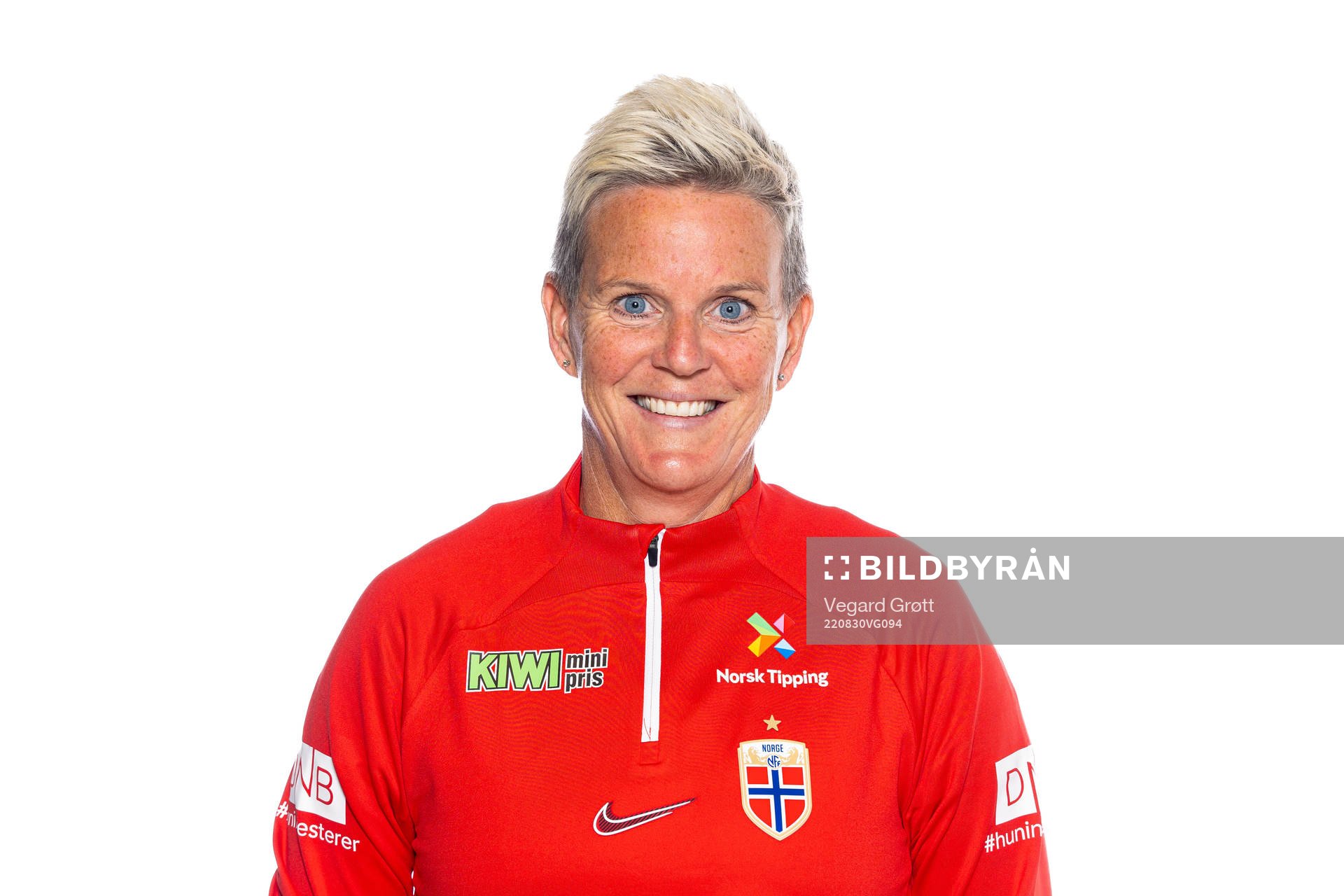 Kristine Skuland Nilsen, kit manager of the Norwegian women’s national football team, poses for a portrait on August 29, 2022 in Oslo. 