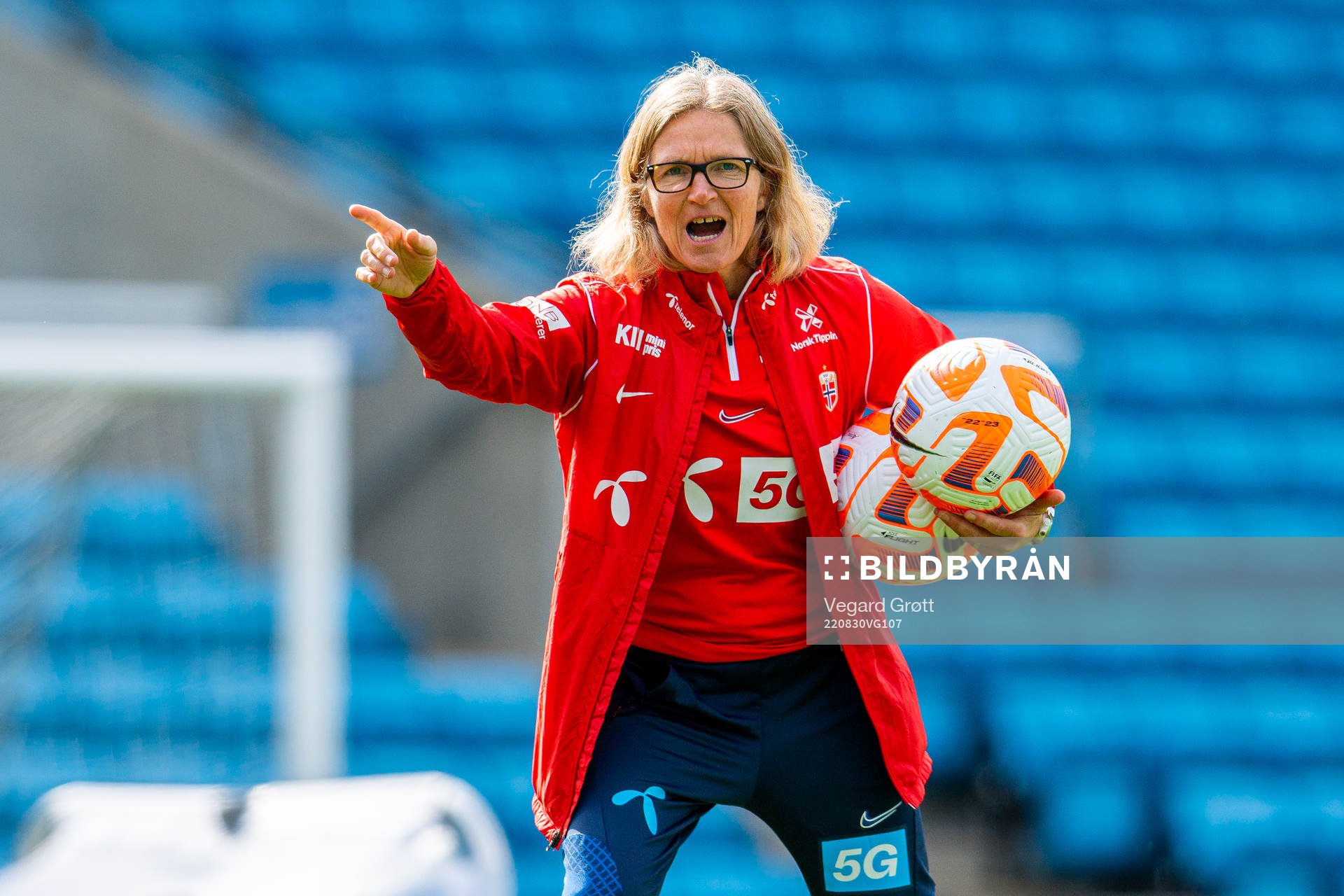 Hege Riise, head coach of the Norwegian women's national