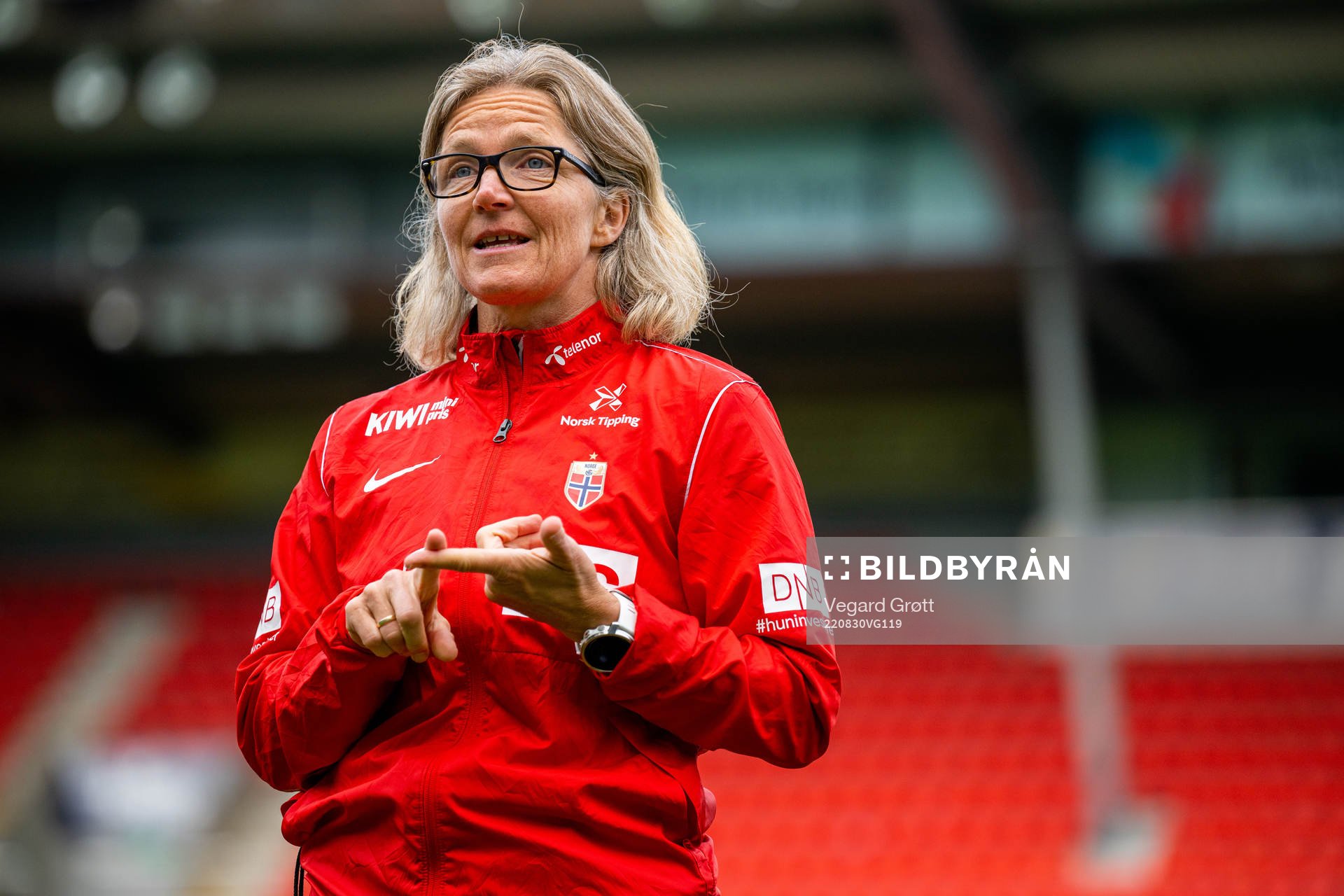 Hege Riise, head coach of the Norwegian women's national