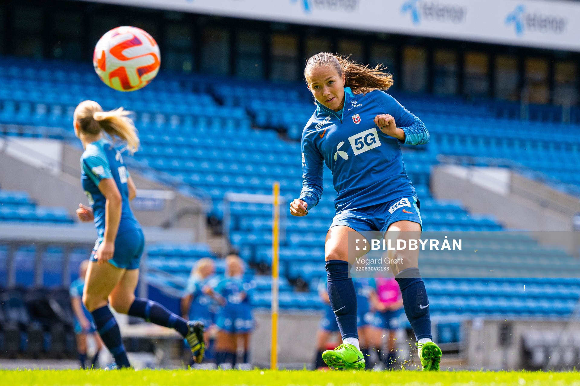 Guro Reiten of the Norwegian women's national football team
