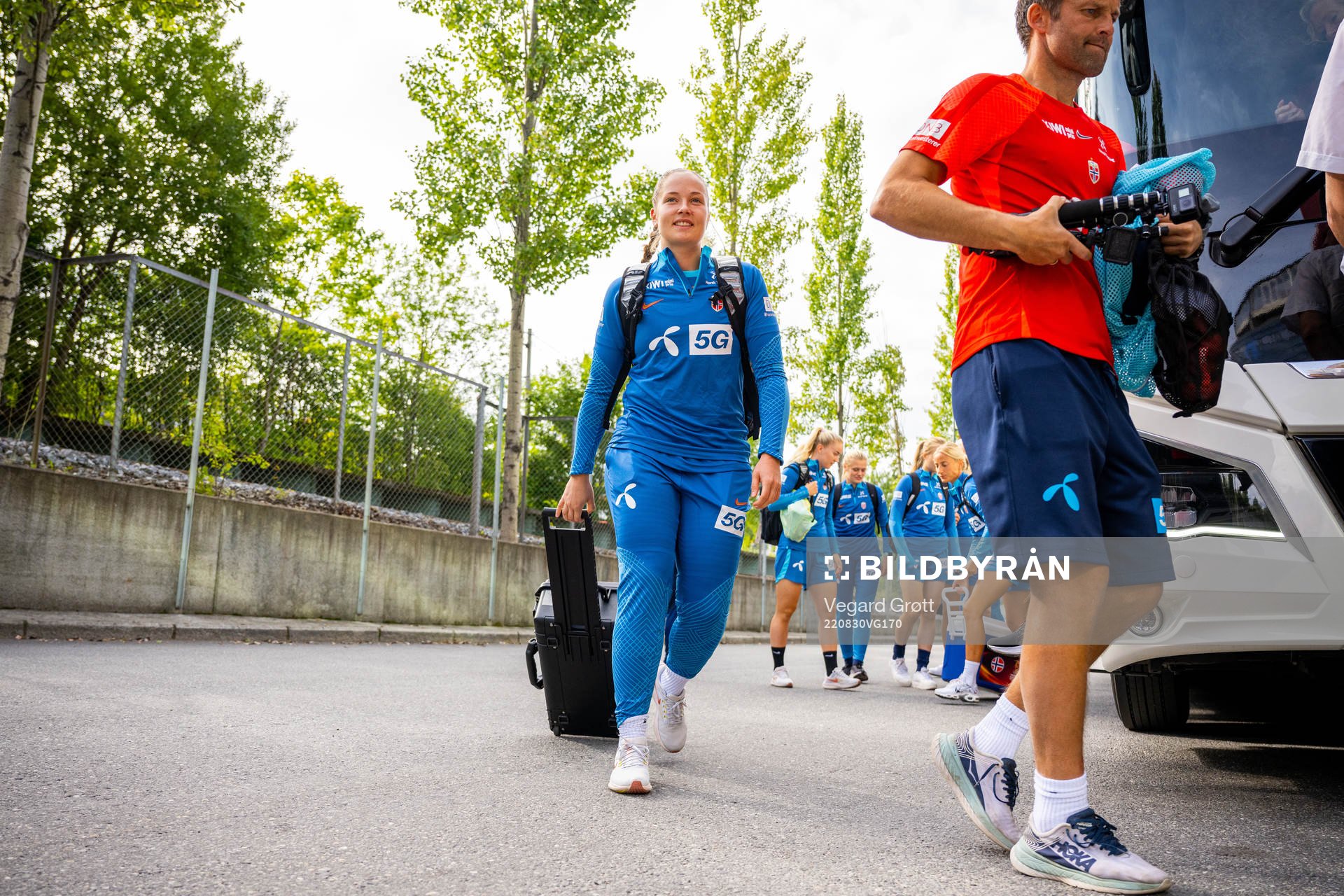 Goalkeeper Aurora Mikalsen of the Norwegian women's