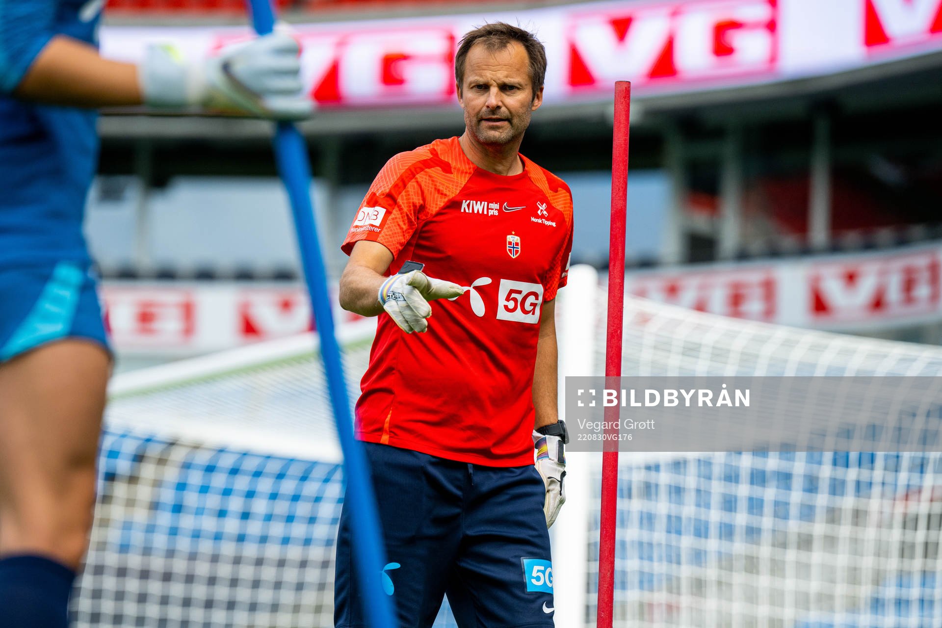 Jon Knudsen, goalkeeper coach of the Norwegian women's