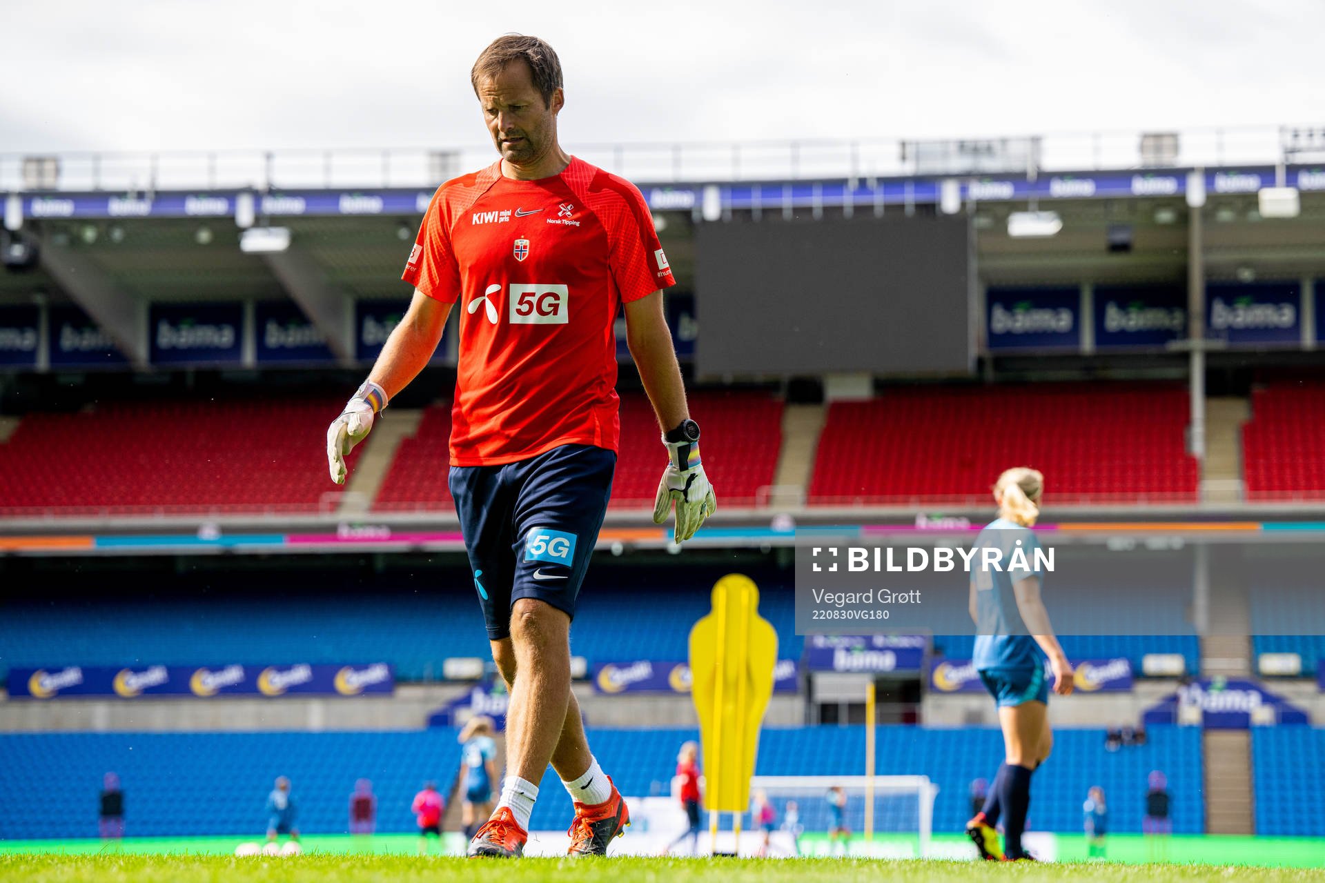 Jon Knudsen, goalkeeper coach of the Norwegian women's