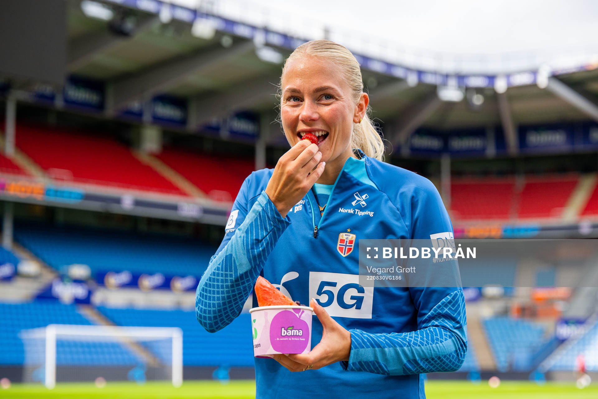 Guro Bergsvand of the Norwegian women's national football