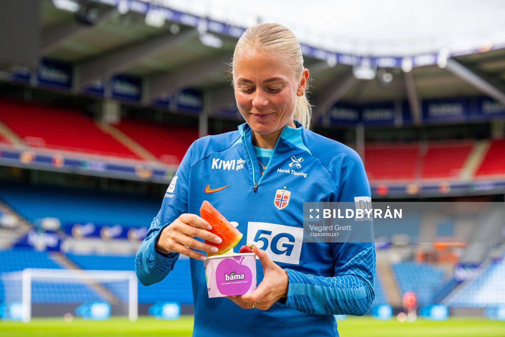 Guro Bergsvand of the Norwegian women's national football
