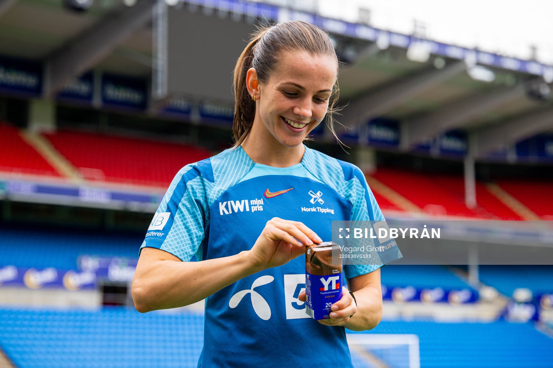 Tuva Hansen of the Norwegian women's national football team