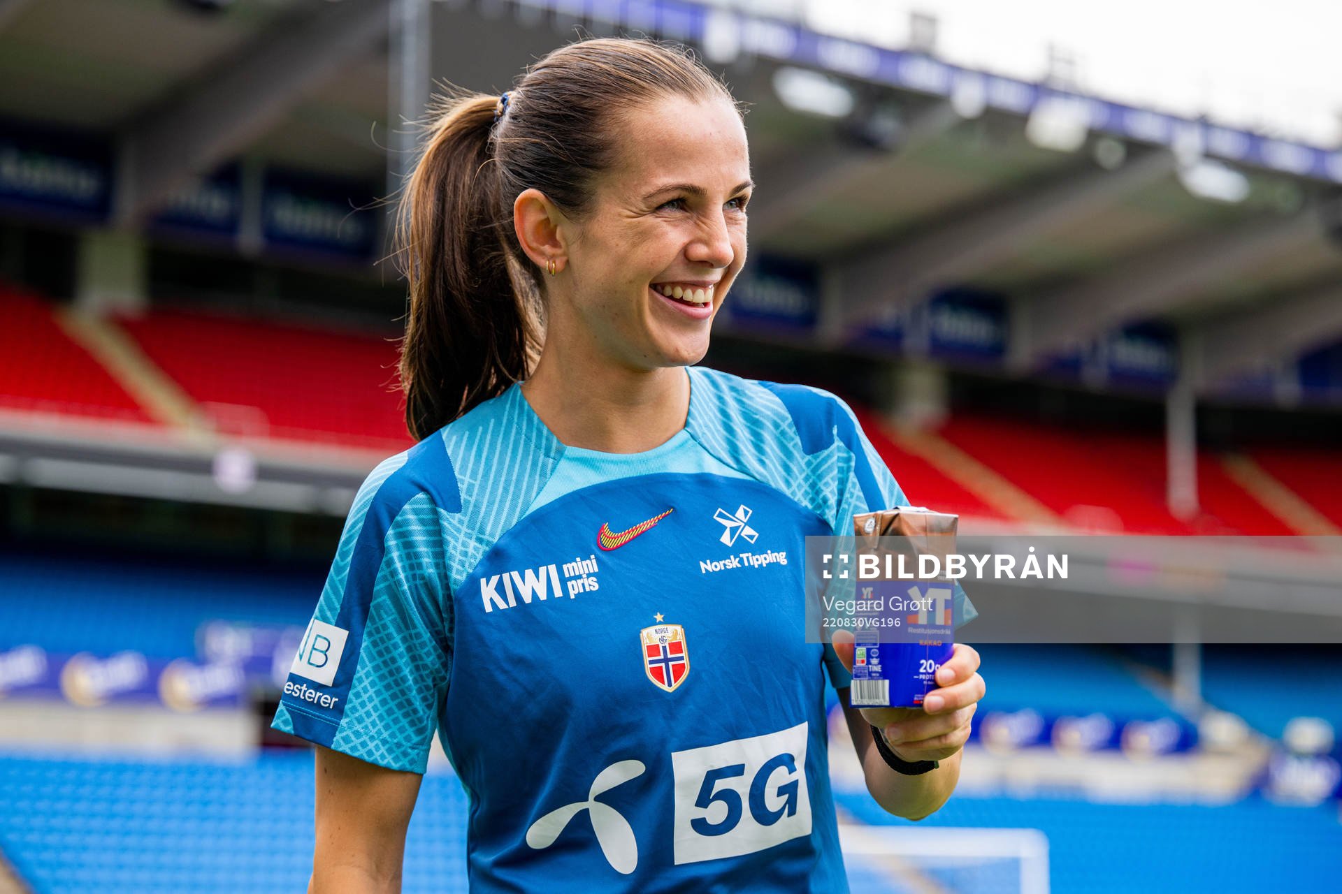 Tuva Hansen of the Norwegian women's national football team