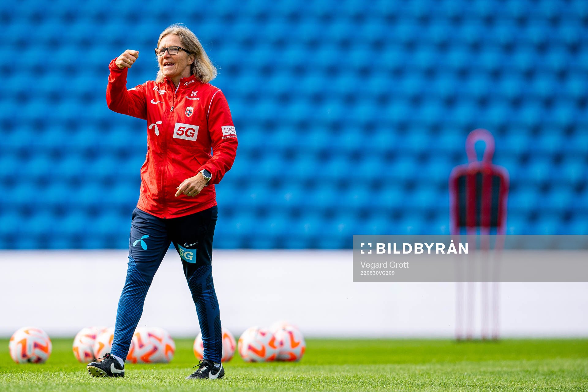 Hege Riise, head coach of the Norwegian women's national