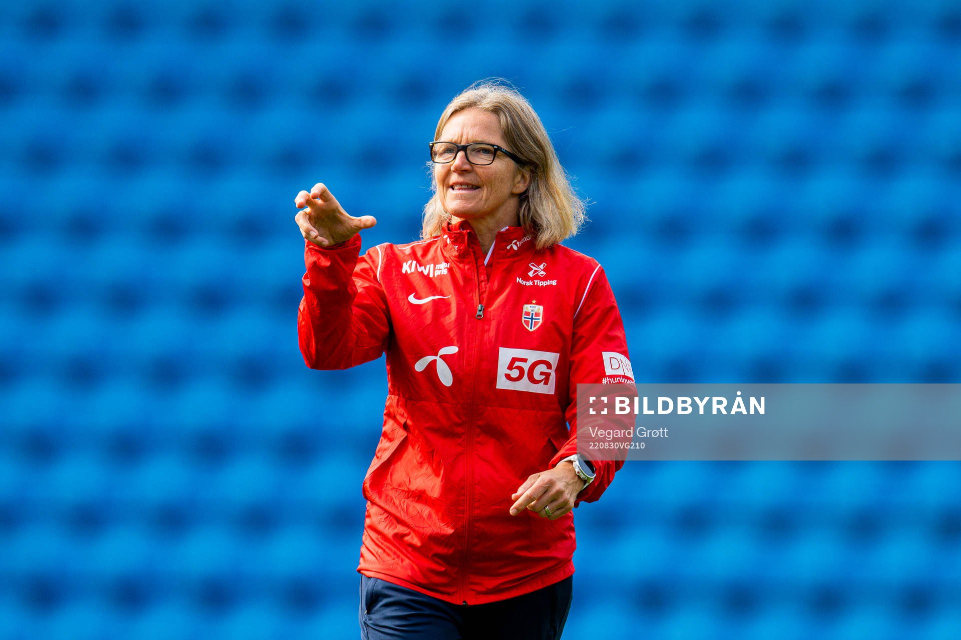 Hege Riise, head coach of the Norwegian women's national