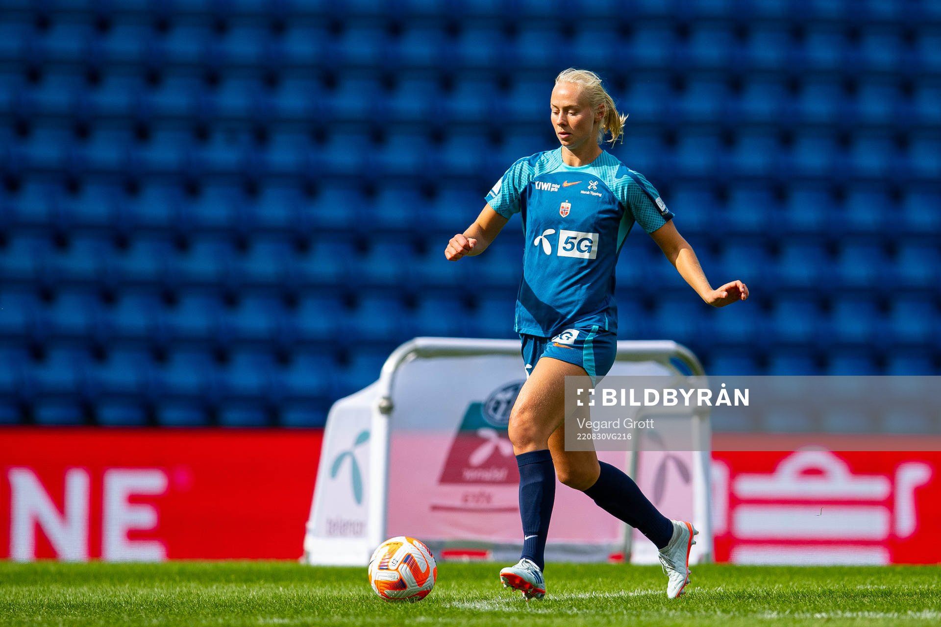 Sara Hørte of the Norwegian women's national football team