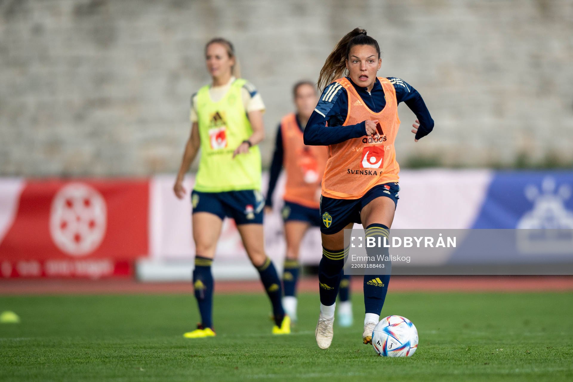 Johanna Rytting Kaneryd during a training session with the women's national football team on August 31, 2022 in Visby. 