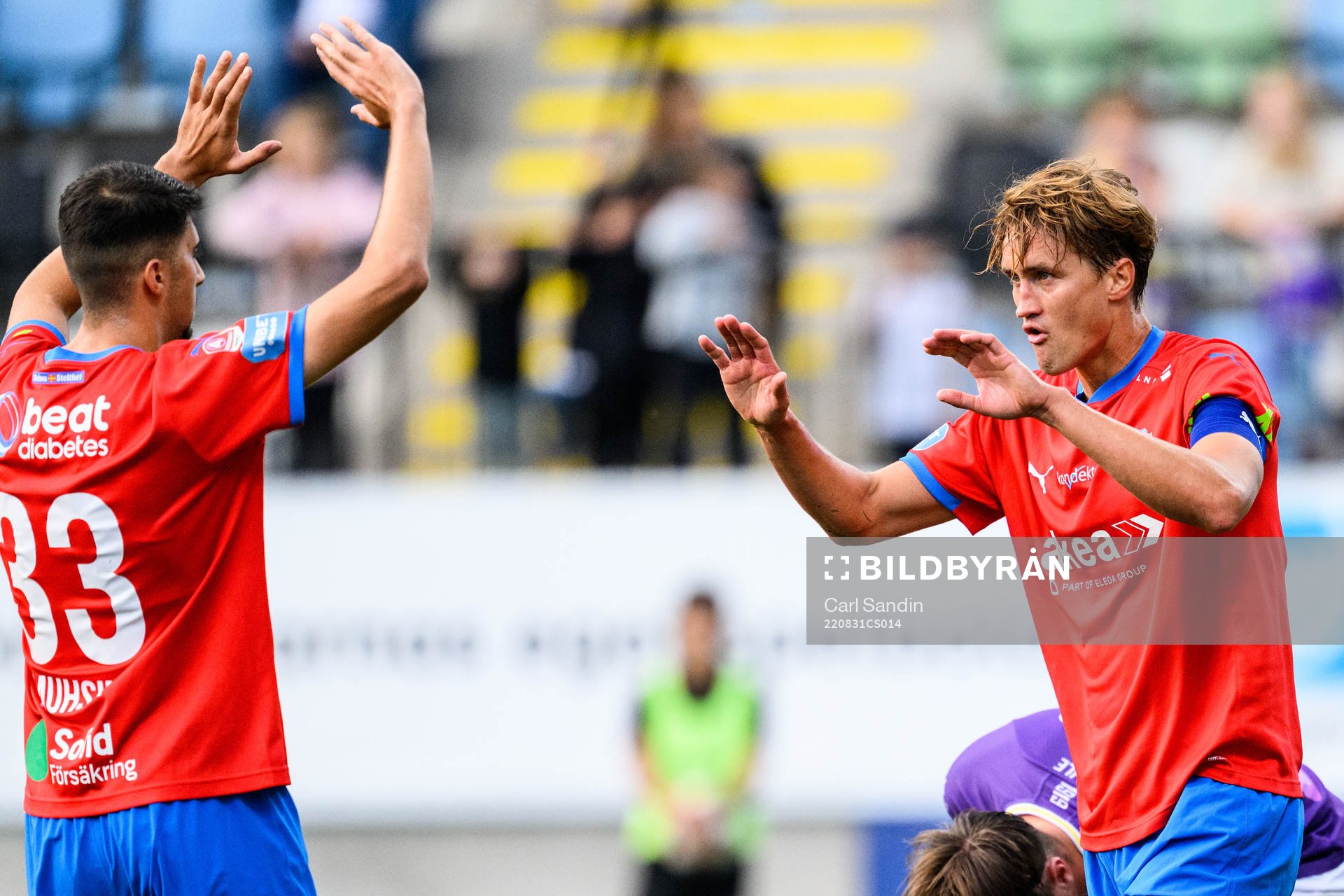 Helsingborgs Thomas Rogne jublar