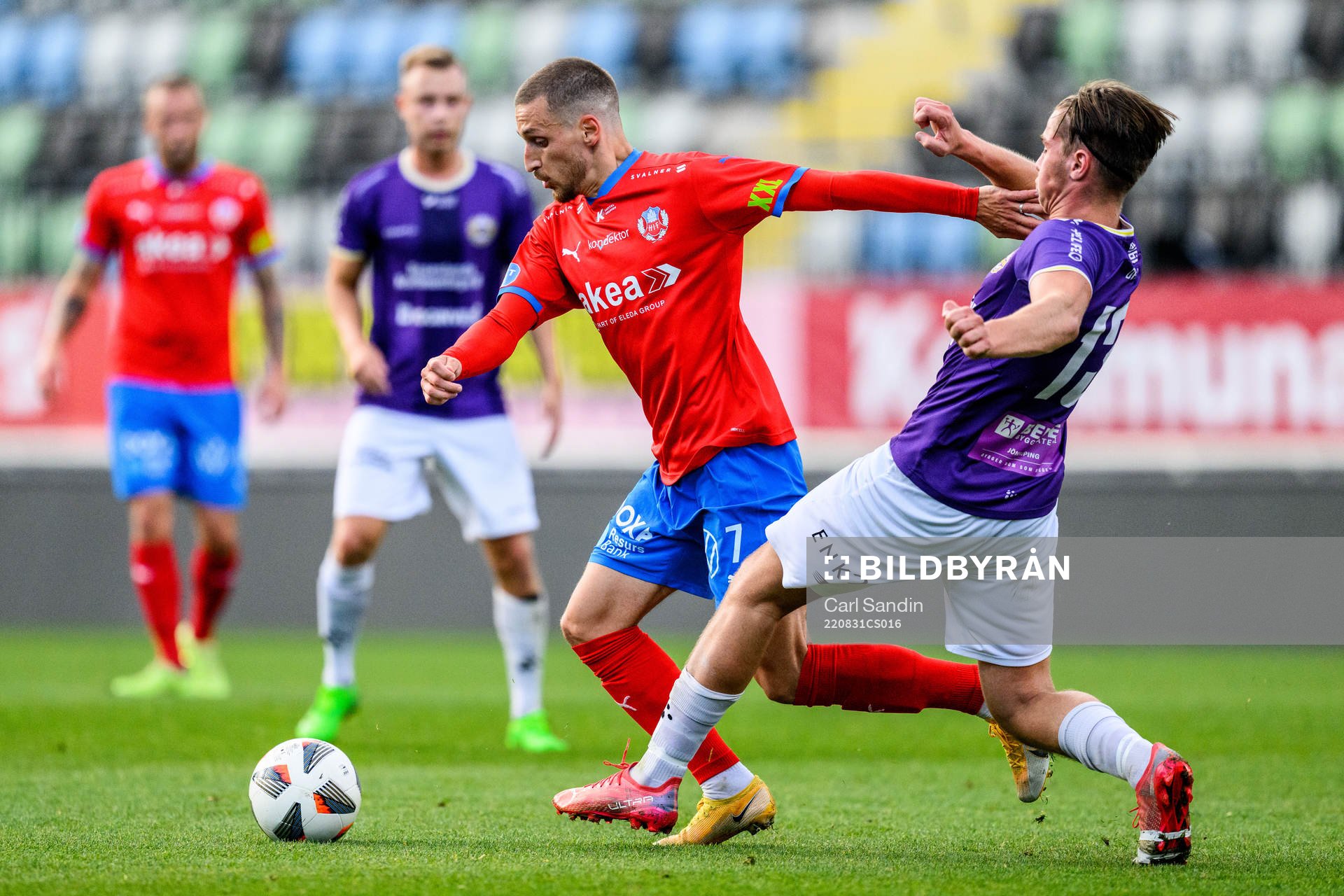 Helsingborgs Arian Kabashi och IK Tords Hugo Lyck