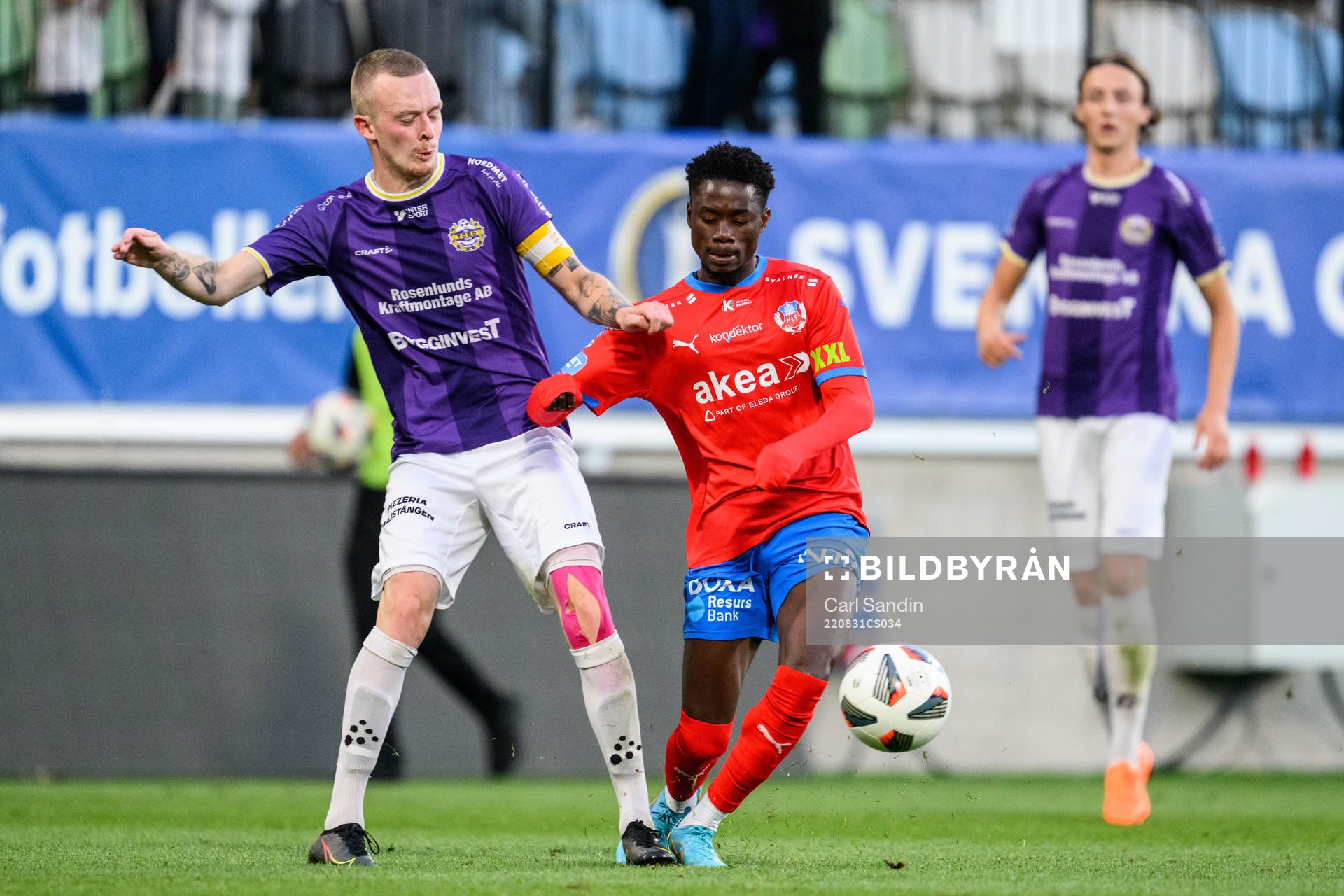 IK Tords Sebastian Lindell och Helsingborgs Joseph Amoako