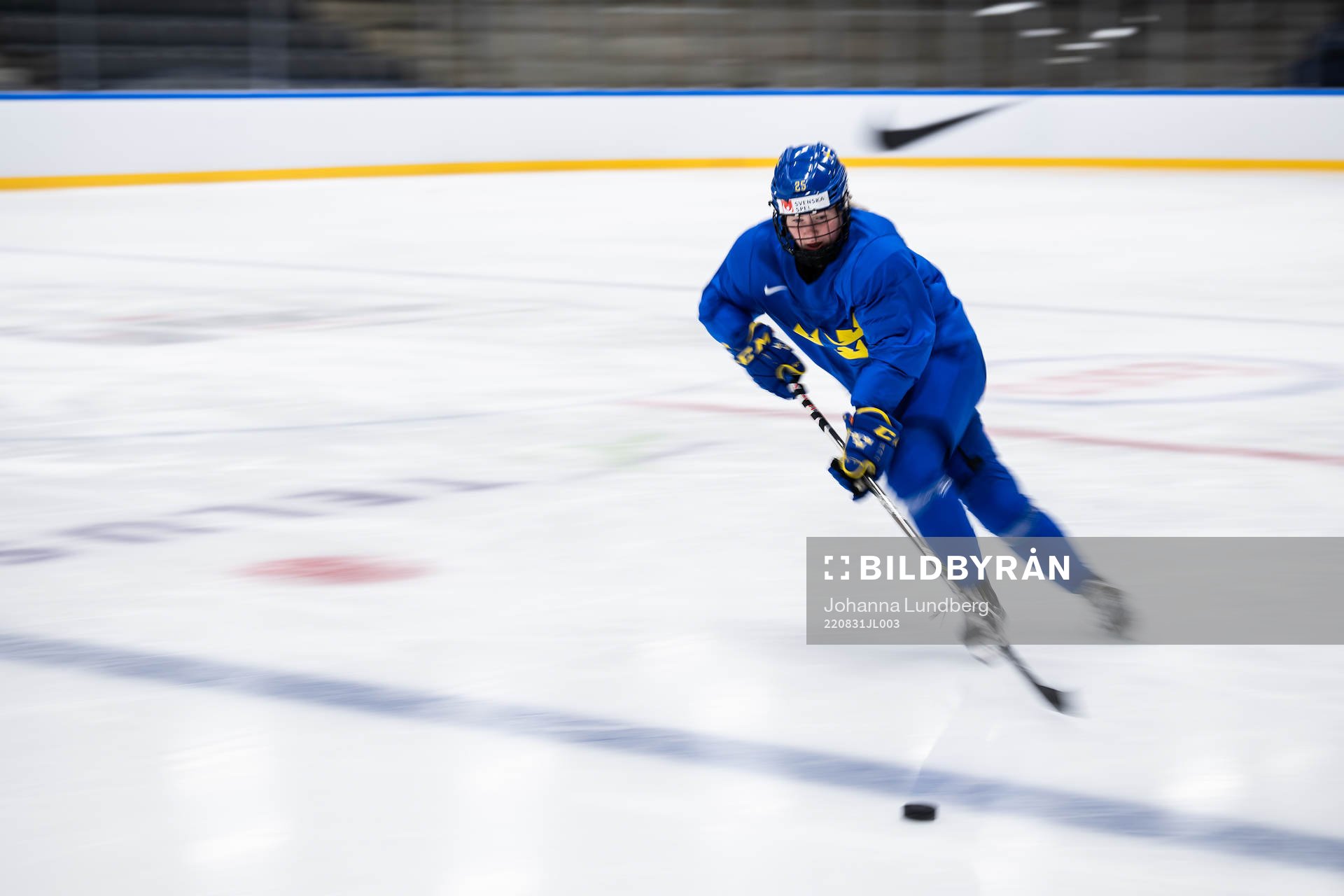 Lina Ljungblom of Sweden at a practice session