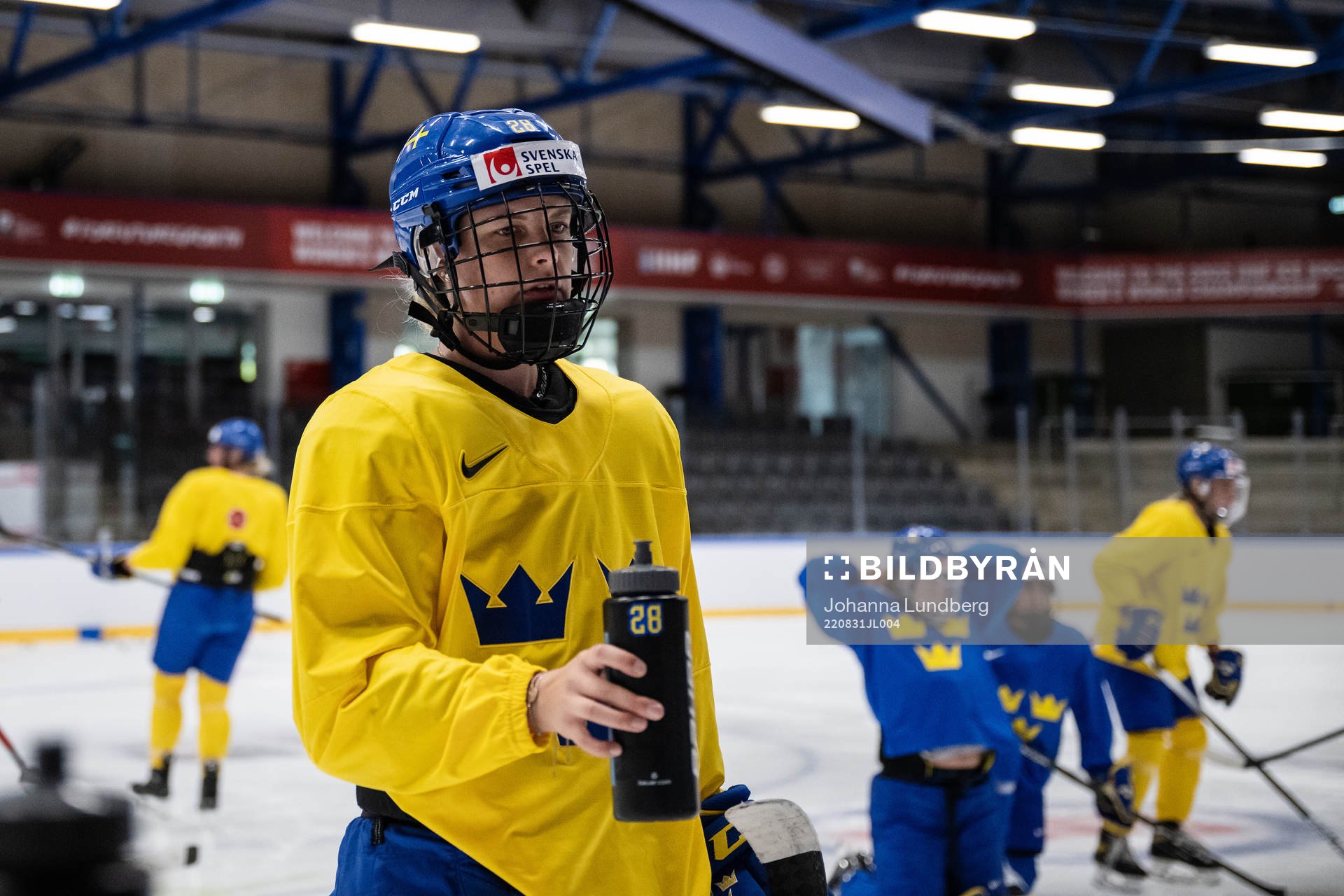 Michelle Löwenhielm of Sweden at a practice session