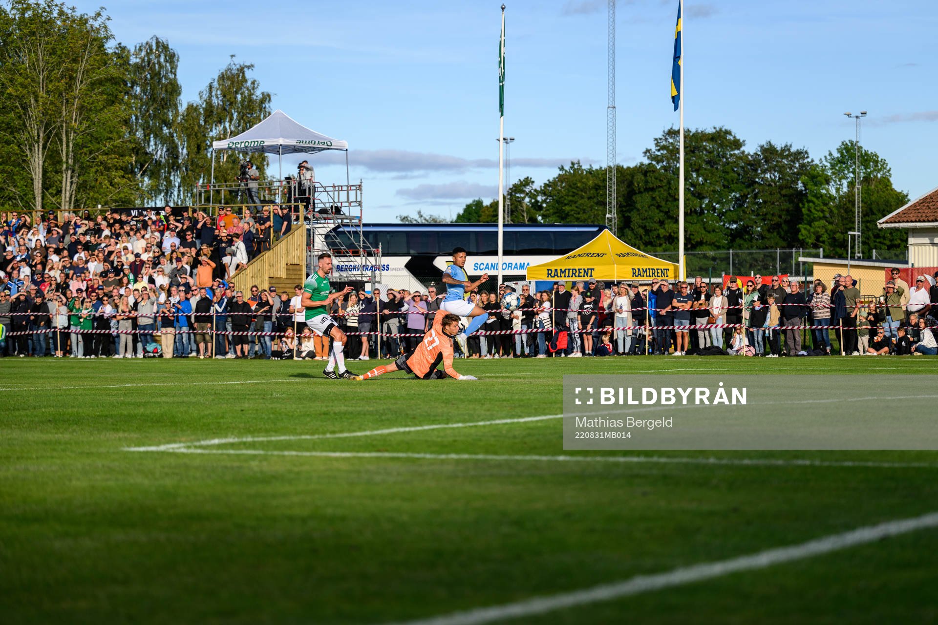 Malmö FFs Romain Gall gör 0-4 på Brålandas Joy Andersson