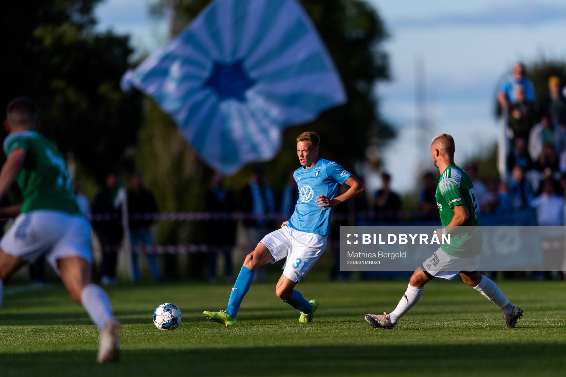 Malmö FFs Hugo Larsson och Brålandas Marcus Andersson