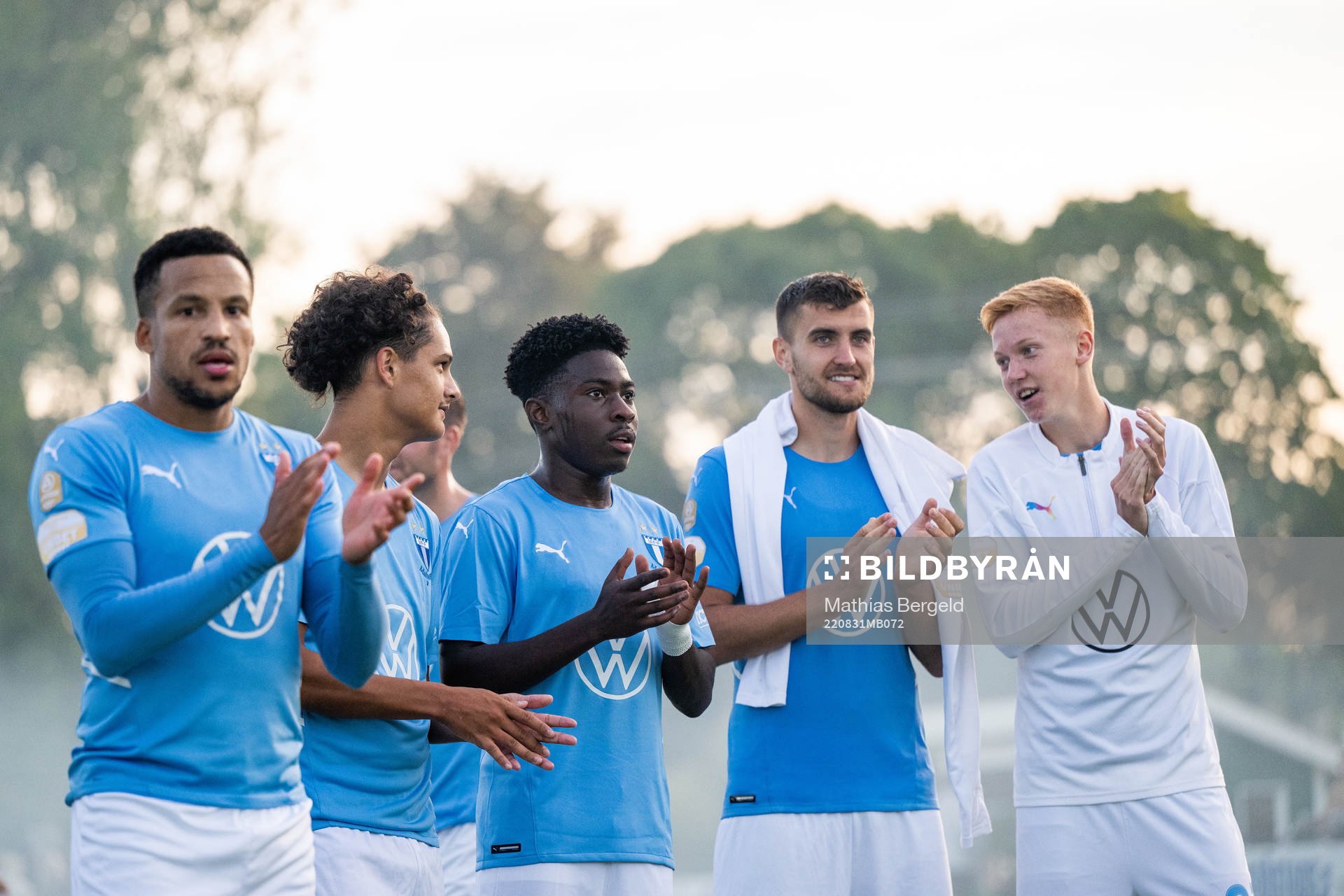Malmö FFs Martin Olsson, André Alvarez Perez, Raymond