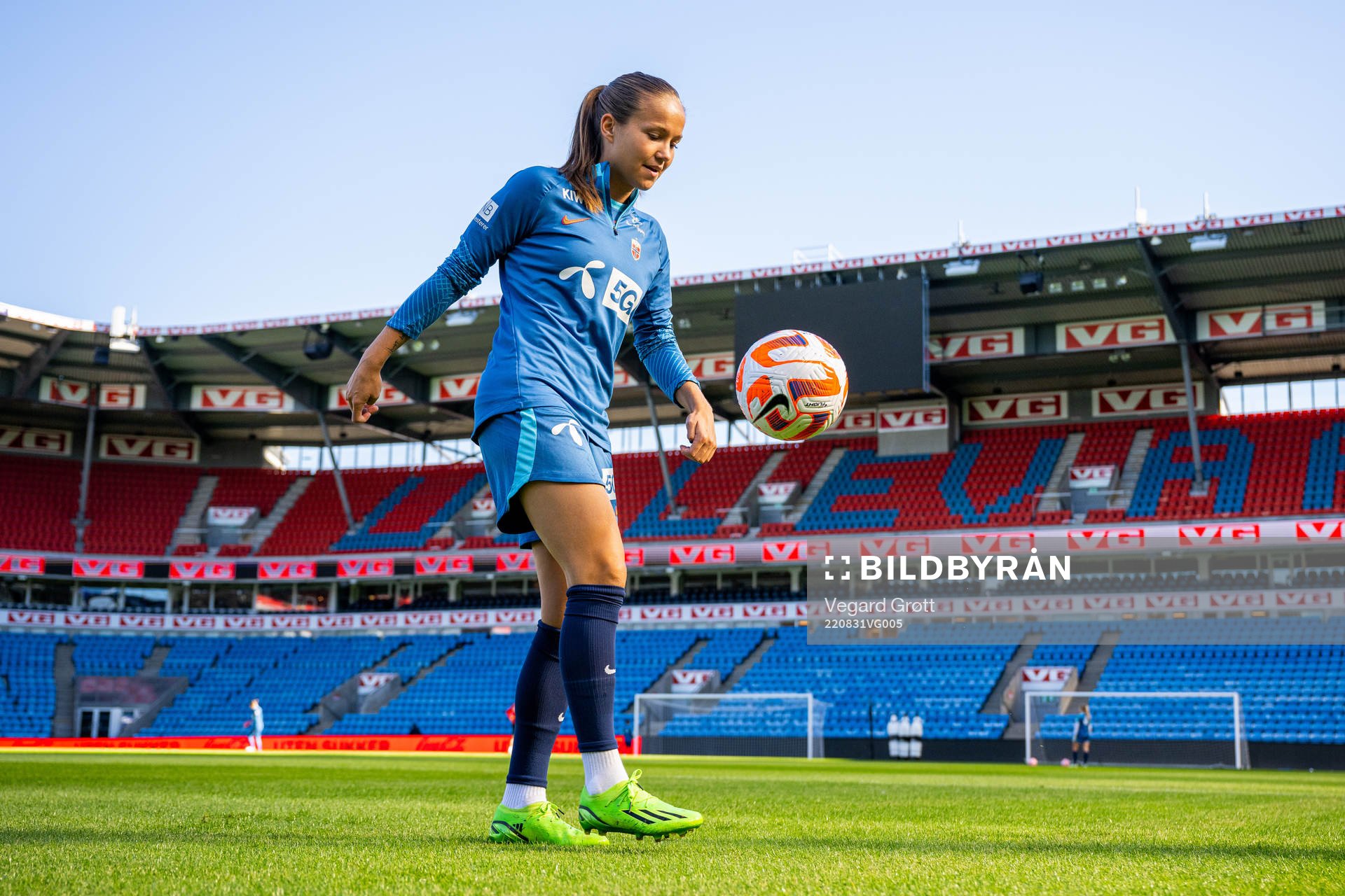 Guro Reiten of the Norwegian women's national football team