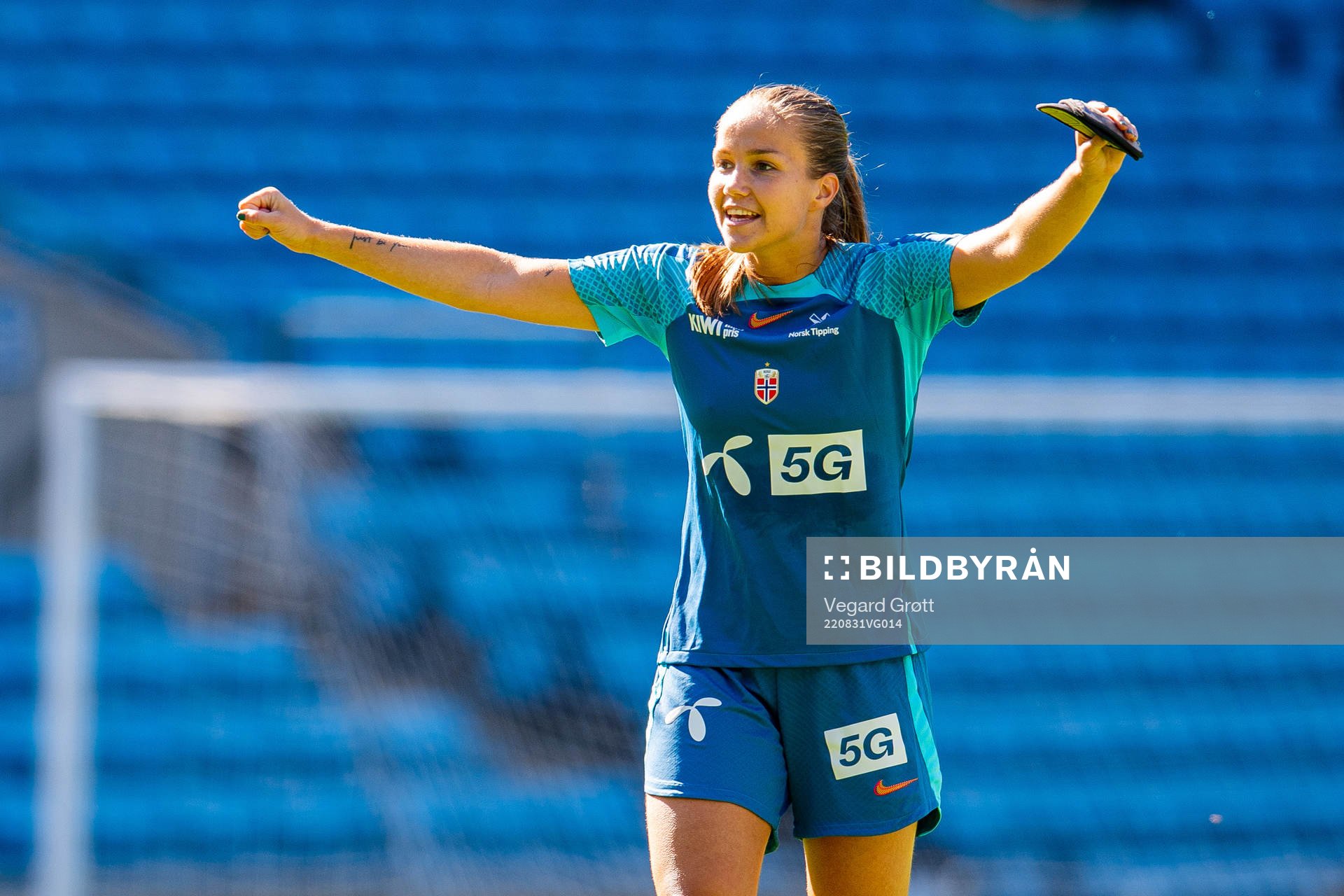 Guro Reiten of the Norwegian women's national football team