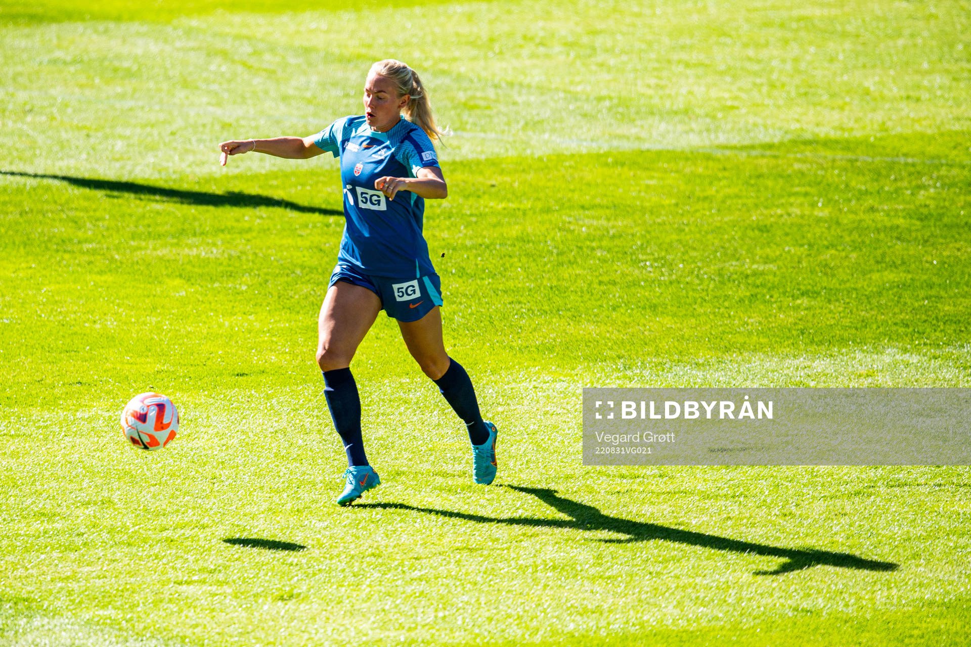 Guro Bergsvand of the Norwegian women's national football