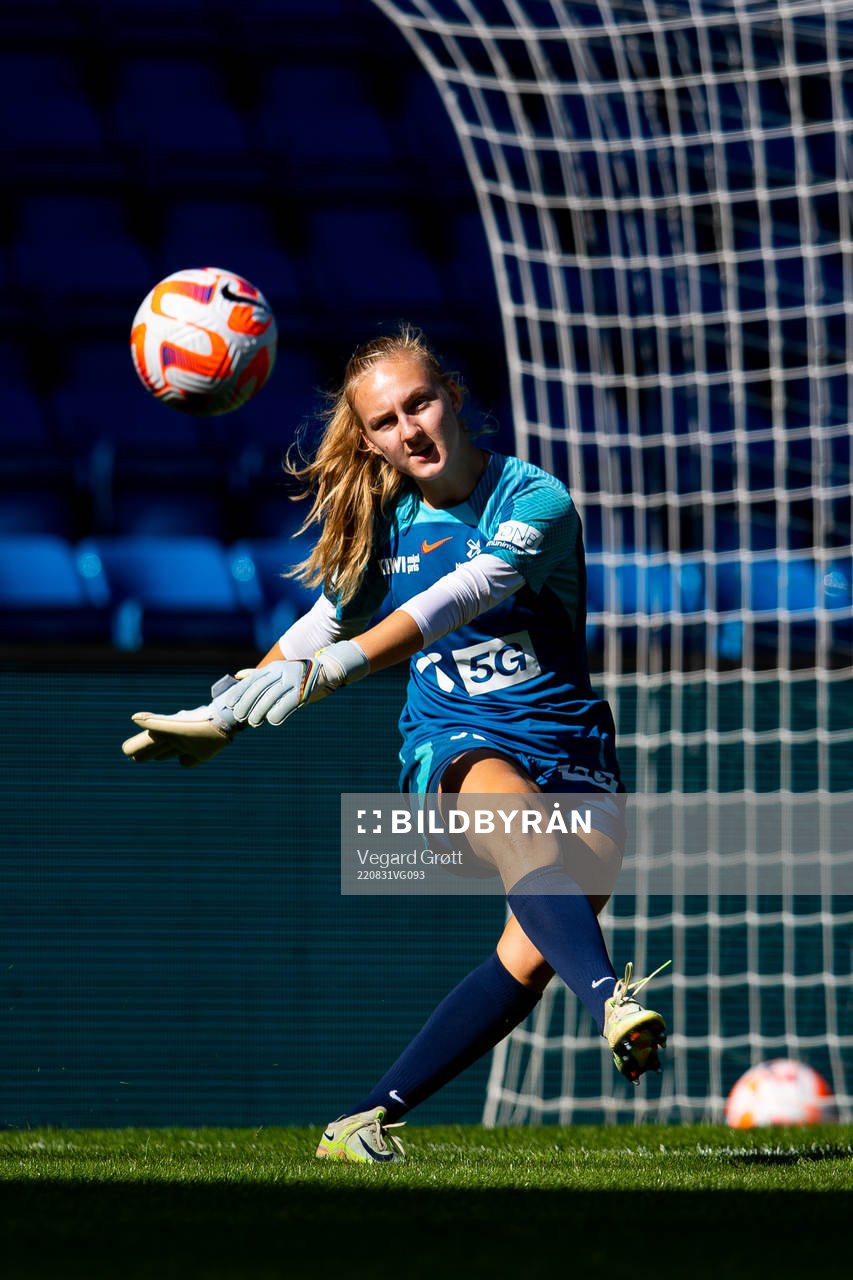 Goalkeeper Sunniva Skoglund of the Norwegian women's