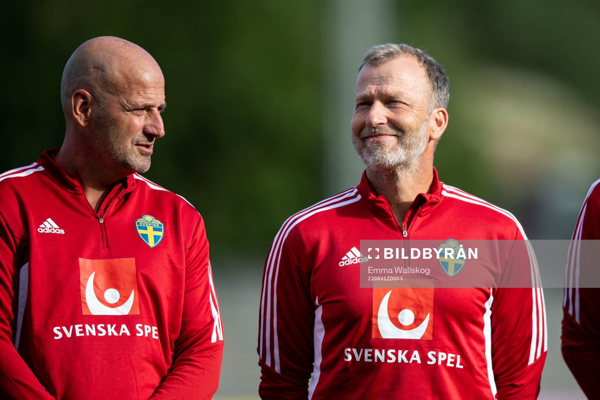 Magnus Wikman, assistant coach and Pontus Ekblom, physio