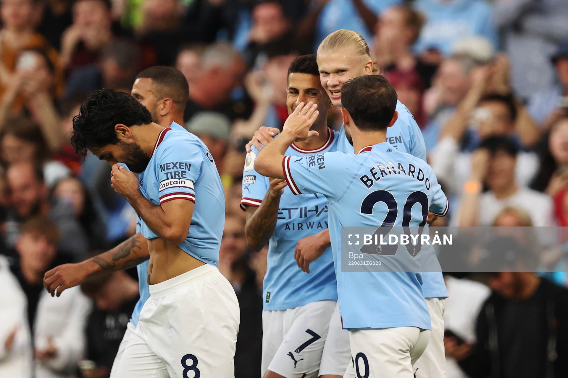 Erling Braut Haaland of Manchester City celebrates