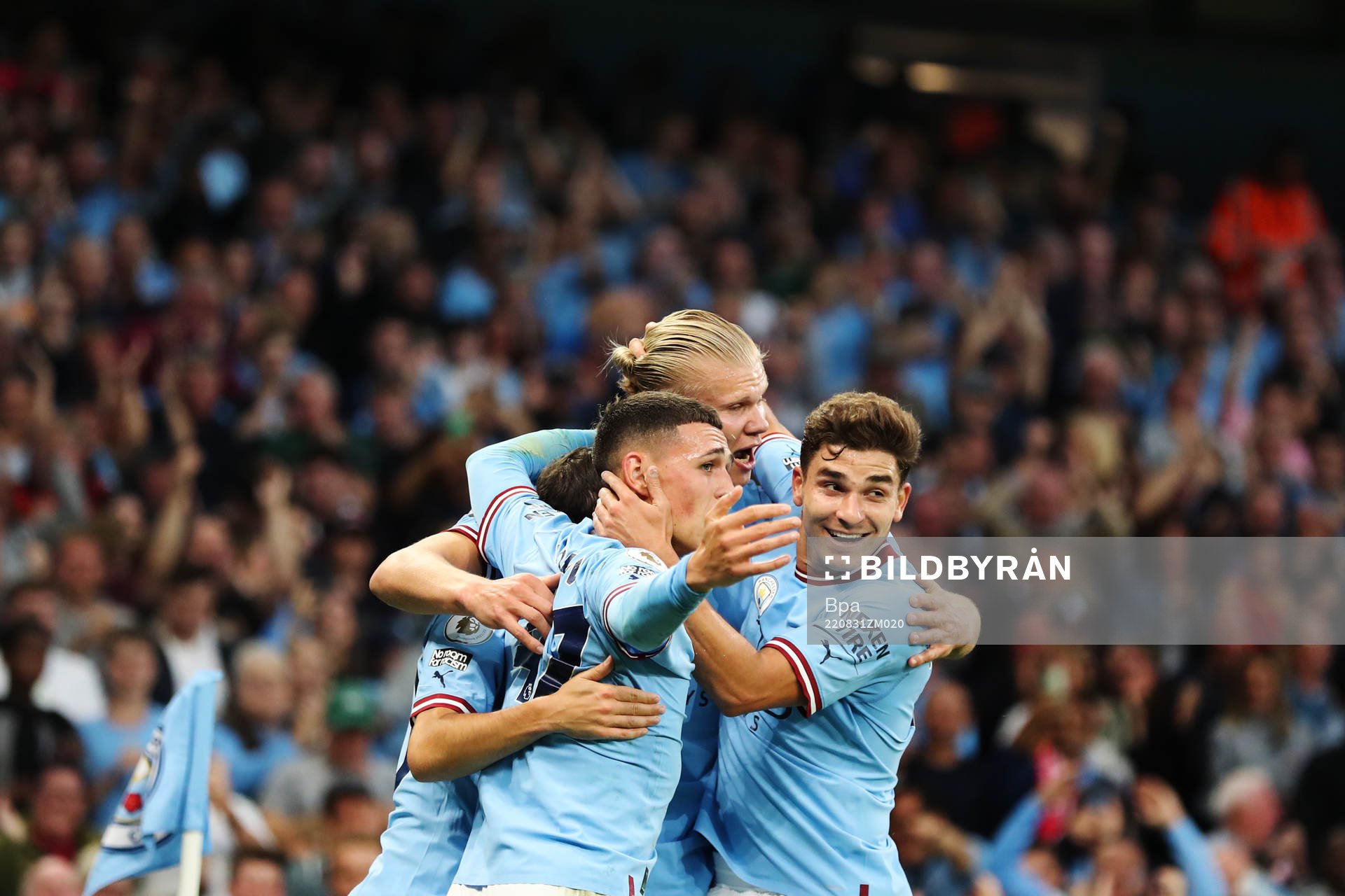 Erling Braut Haaland of Manchester City celebrates