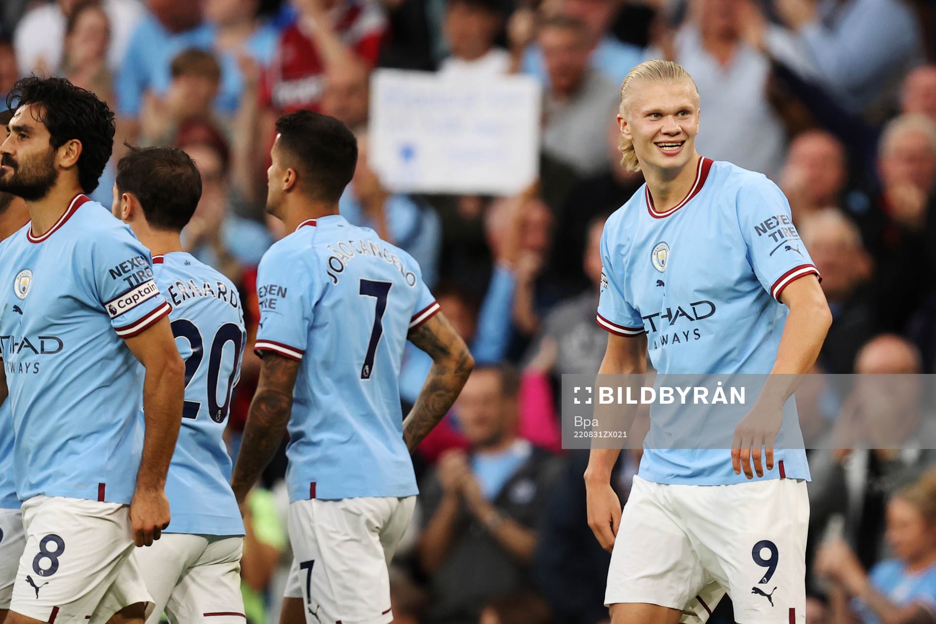 Erling Braut Haaland of Manchester City celebrates