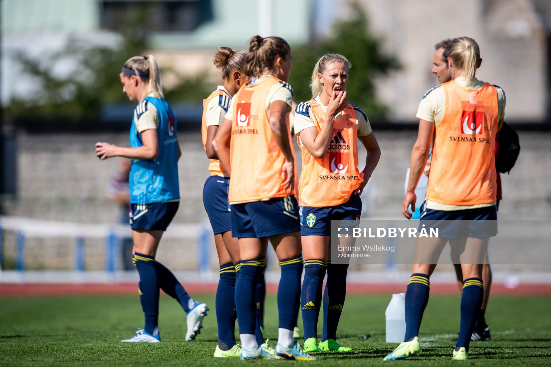 Rebecka Blomqvist during a training session with the women's national football team on September 1, 2022 in Visby. 