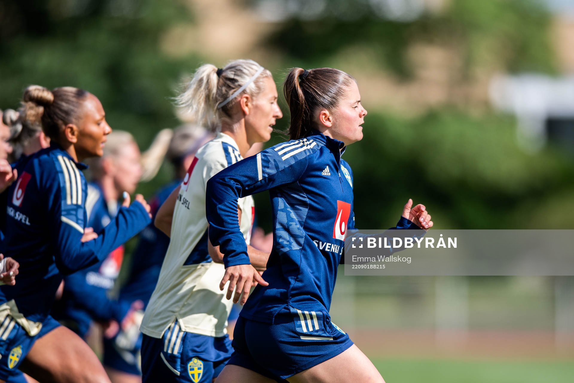 Hanna Wijk during a training session with the women's national football team on September 1, 2022 in Visby. 