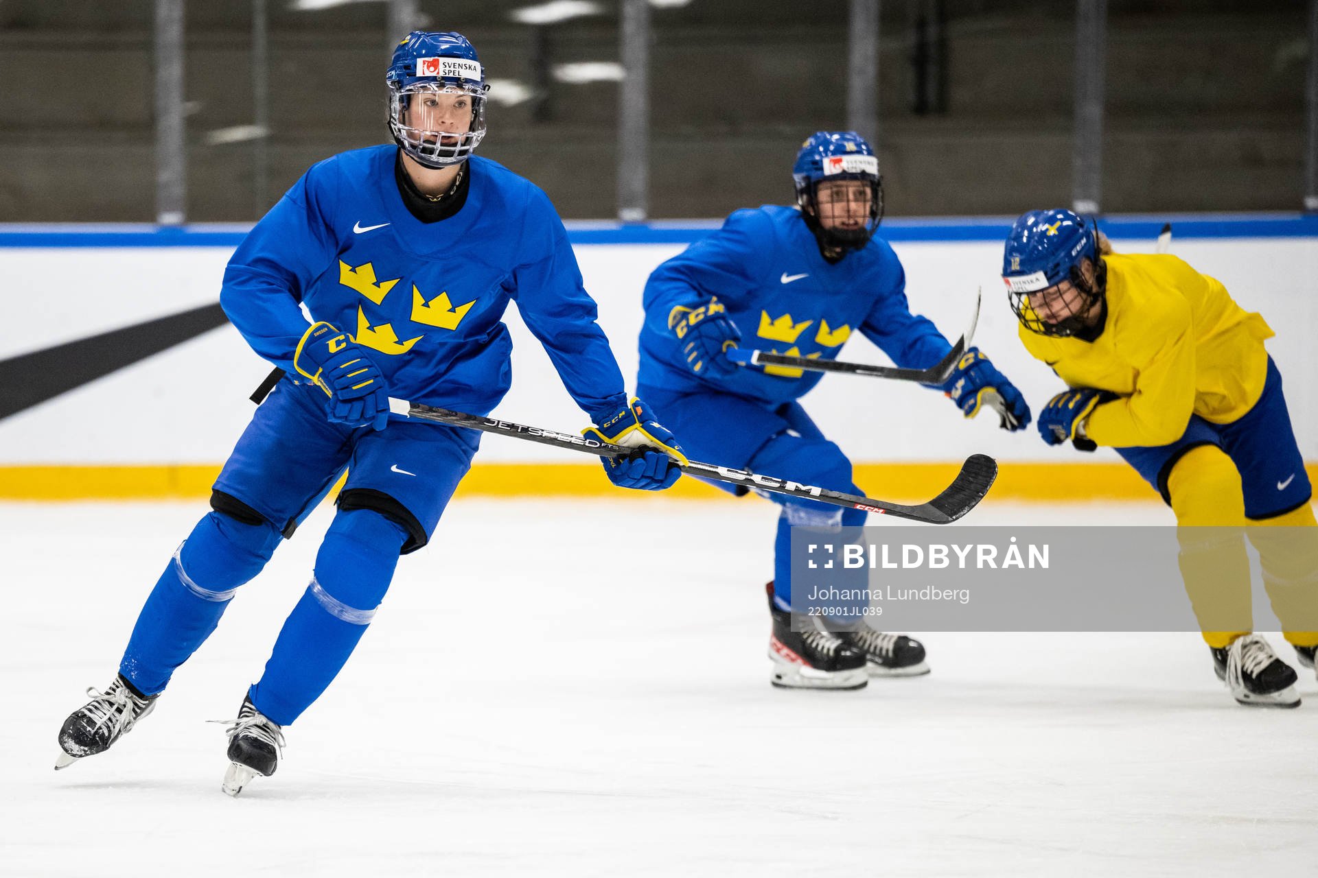 Jessica Adolfsson of Sweden at a practice session