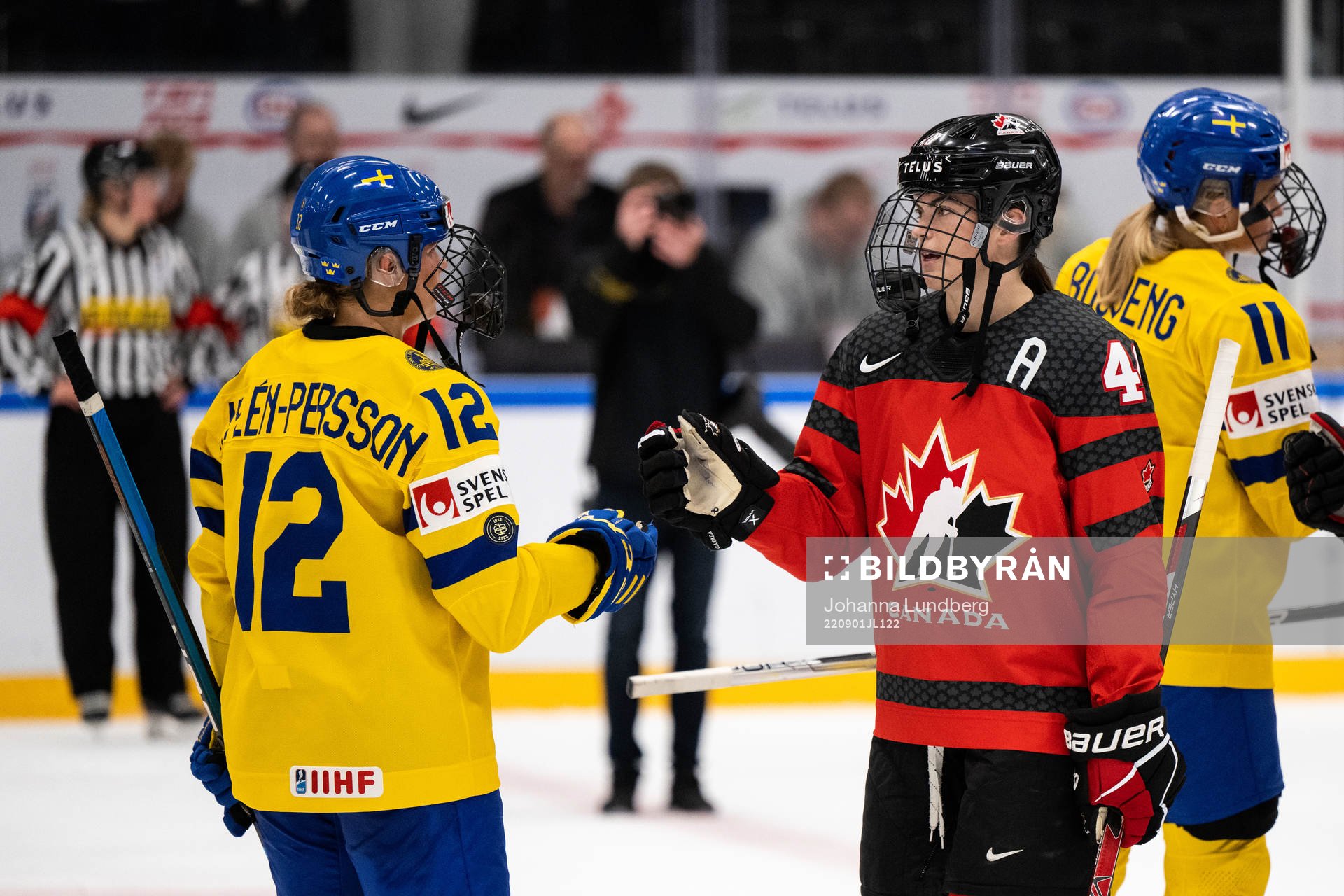 Maja Nylén-Persson of Sweden and Blayre Turnbull of Canada