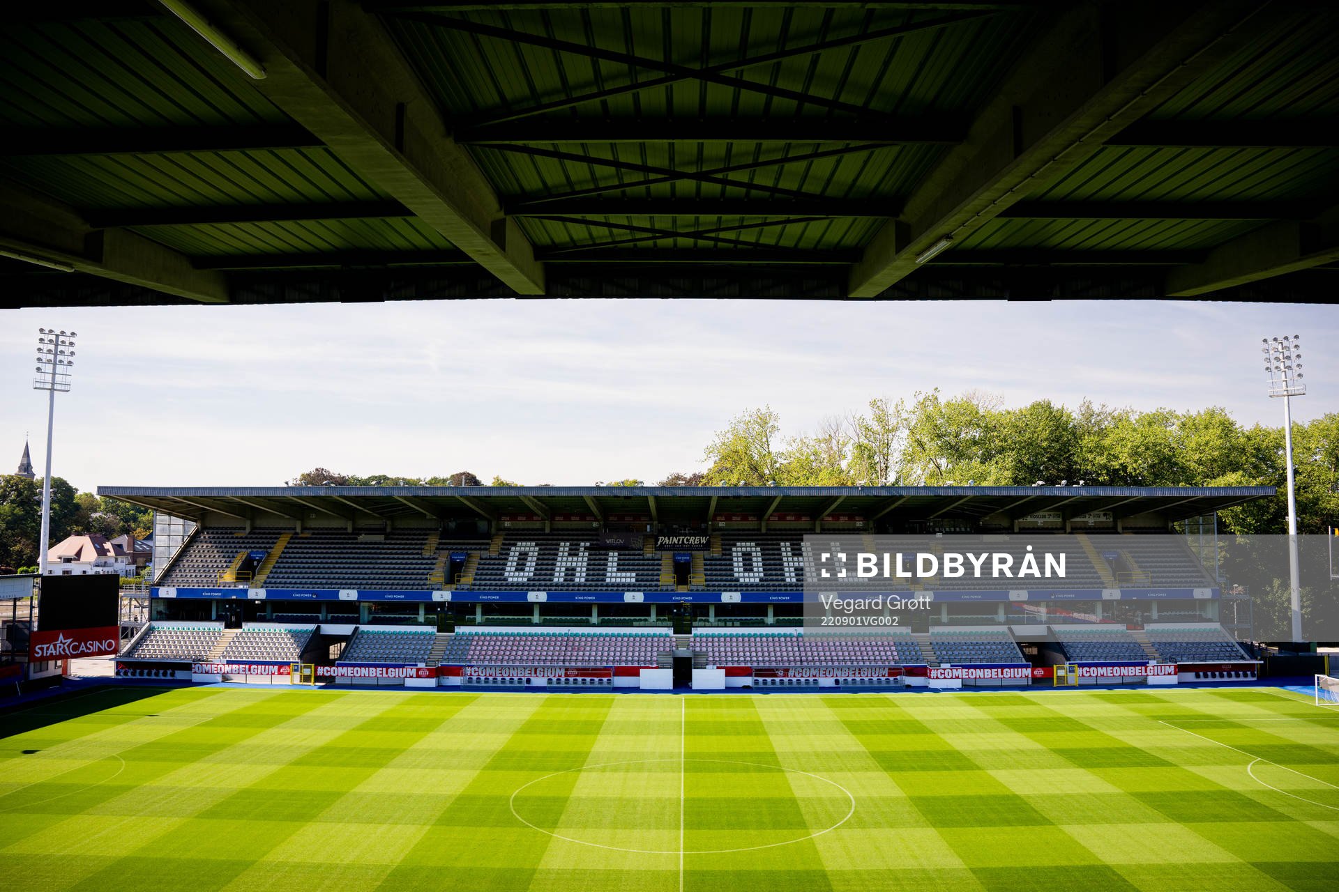 General view of Den Dreef ahead of a training session with the Norwegian women's national football team on September 1, 2022 in Leuven.