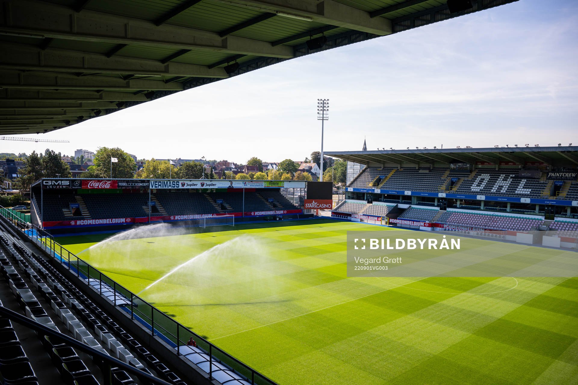 General view of Den Dreef ahead of a training session with the Norwegian women's national football team on September 1, 2022 in Leuven.