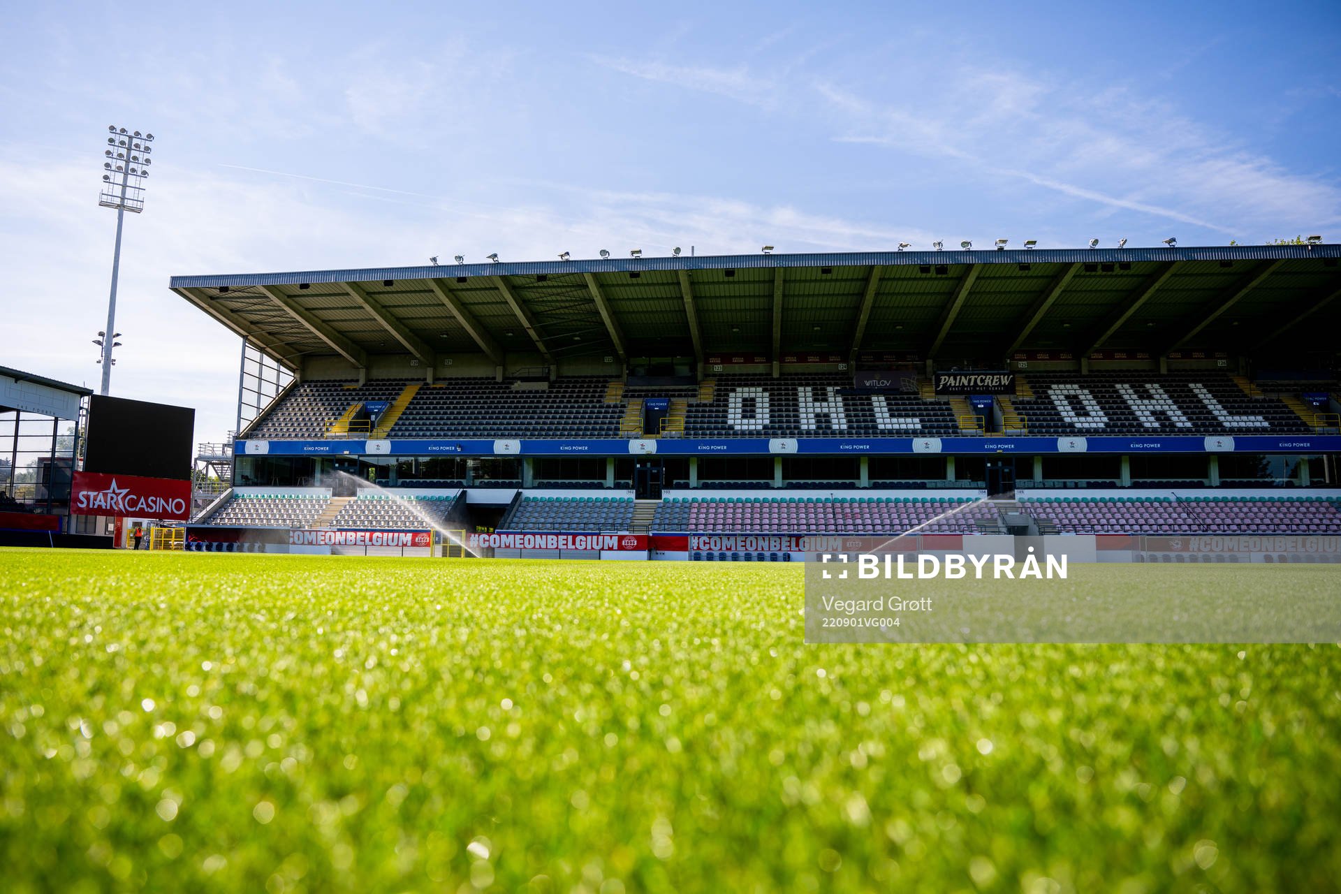 General view of Den Dreef ahead of a training session with the Norwegian women's national football team on September 1, 2022 in Leuven.