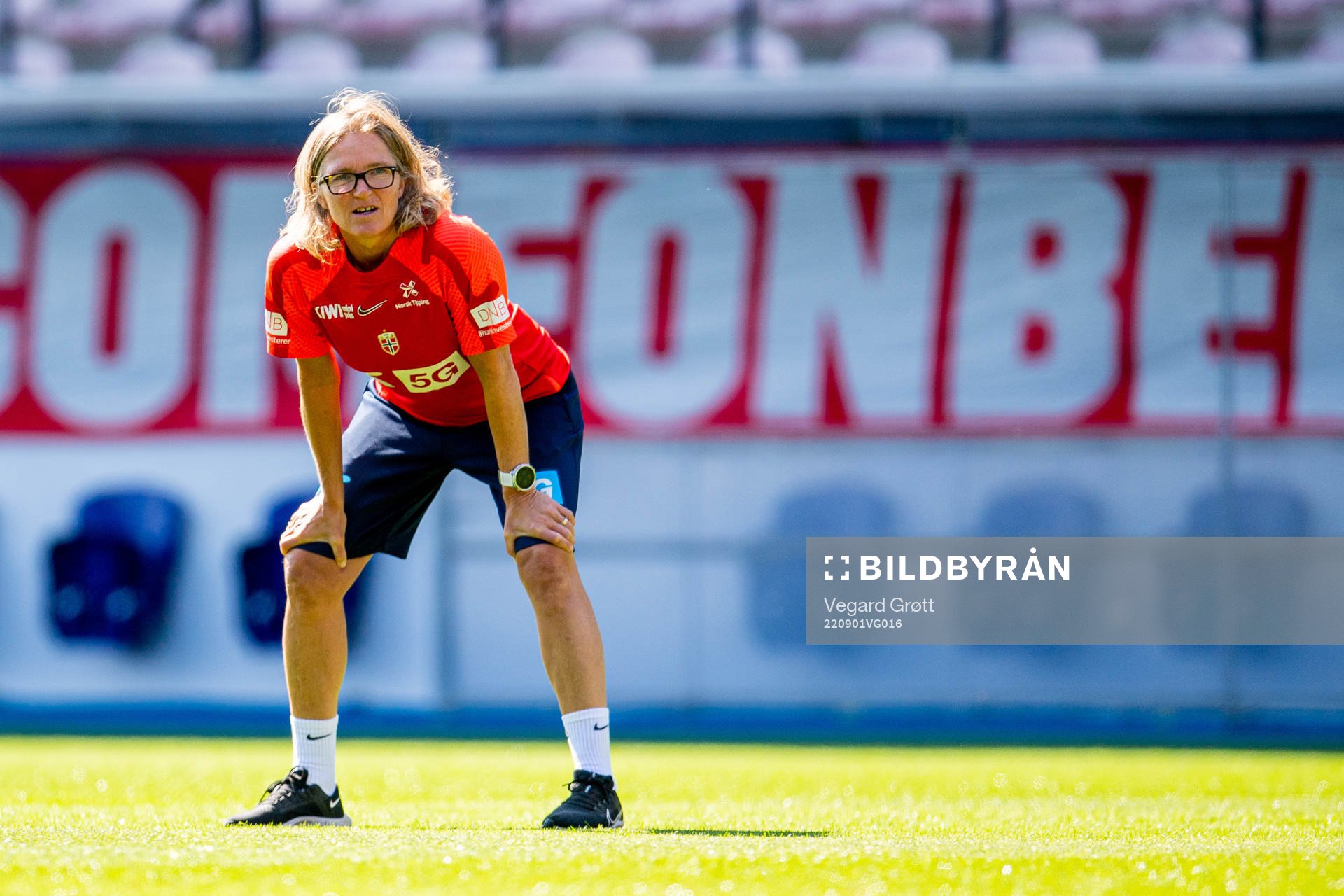 Hege Riise, head coach of the Norwegian women's national