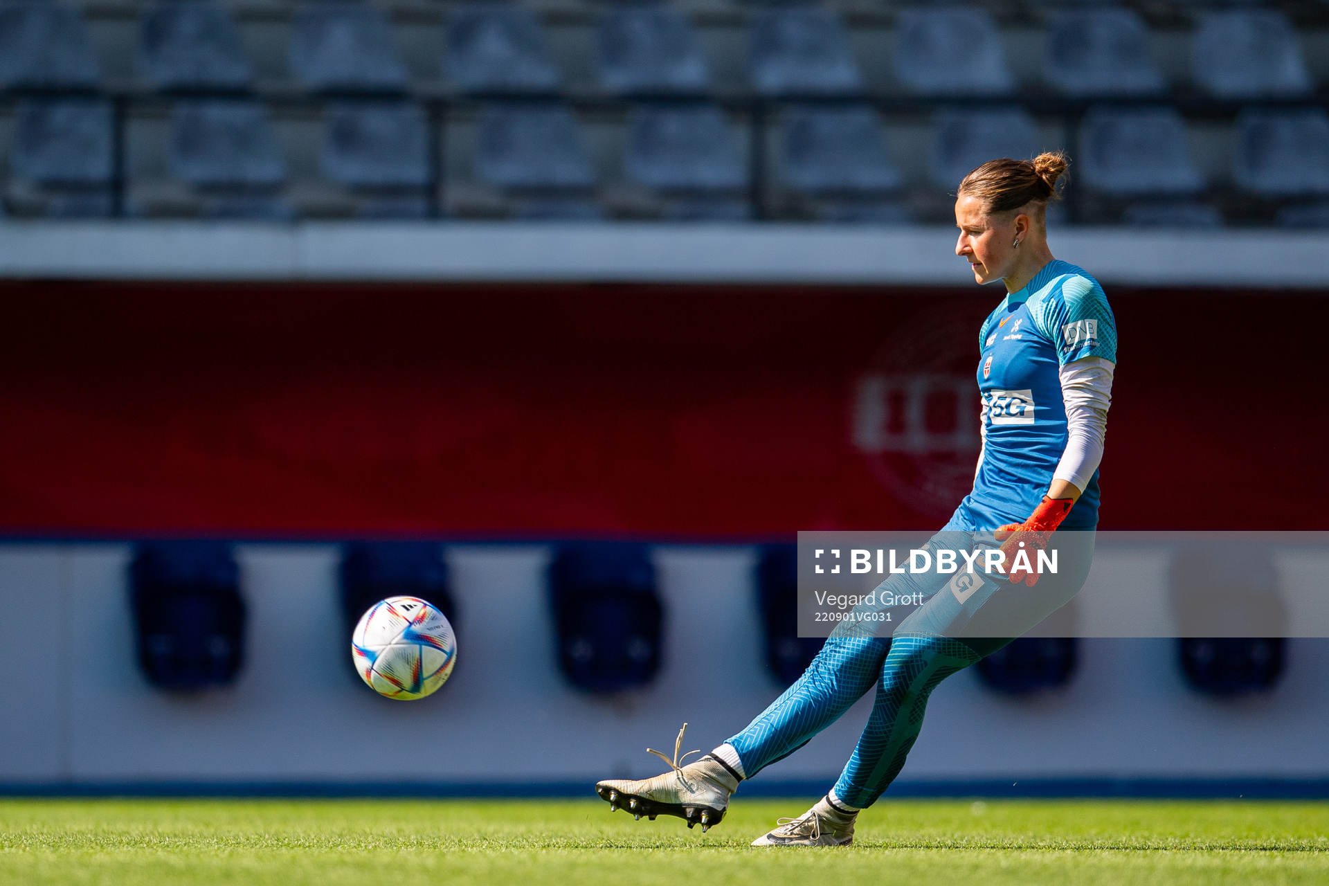 Goalkeeper Rugile Maria Rulyte of the Norwegian women's