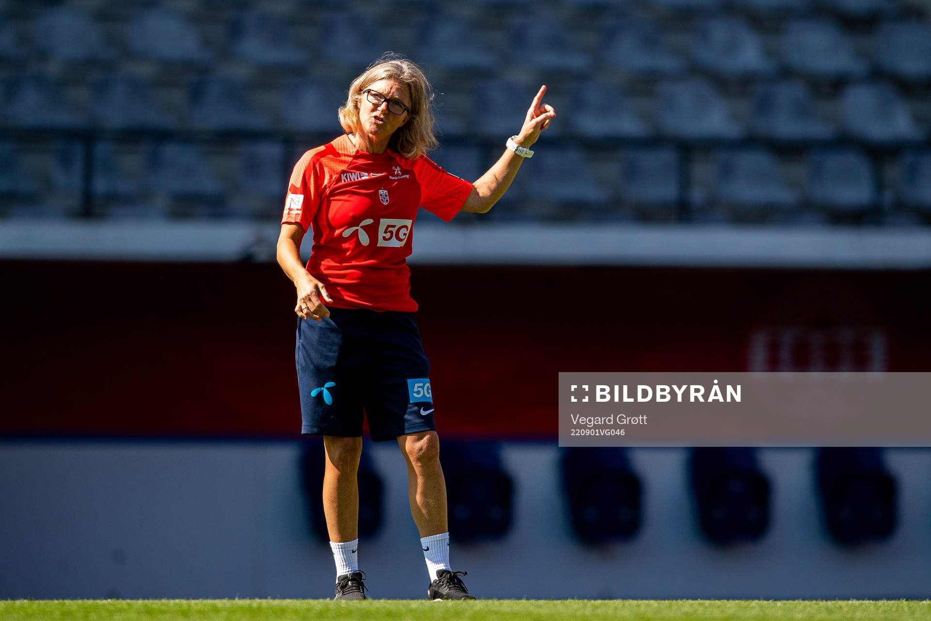 Hege Riise, head coach of the Norwegian women's national